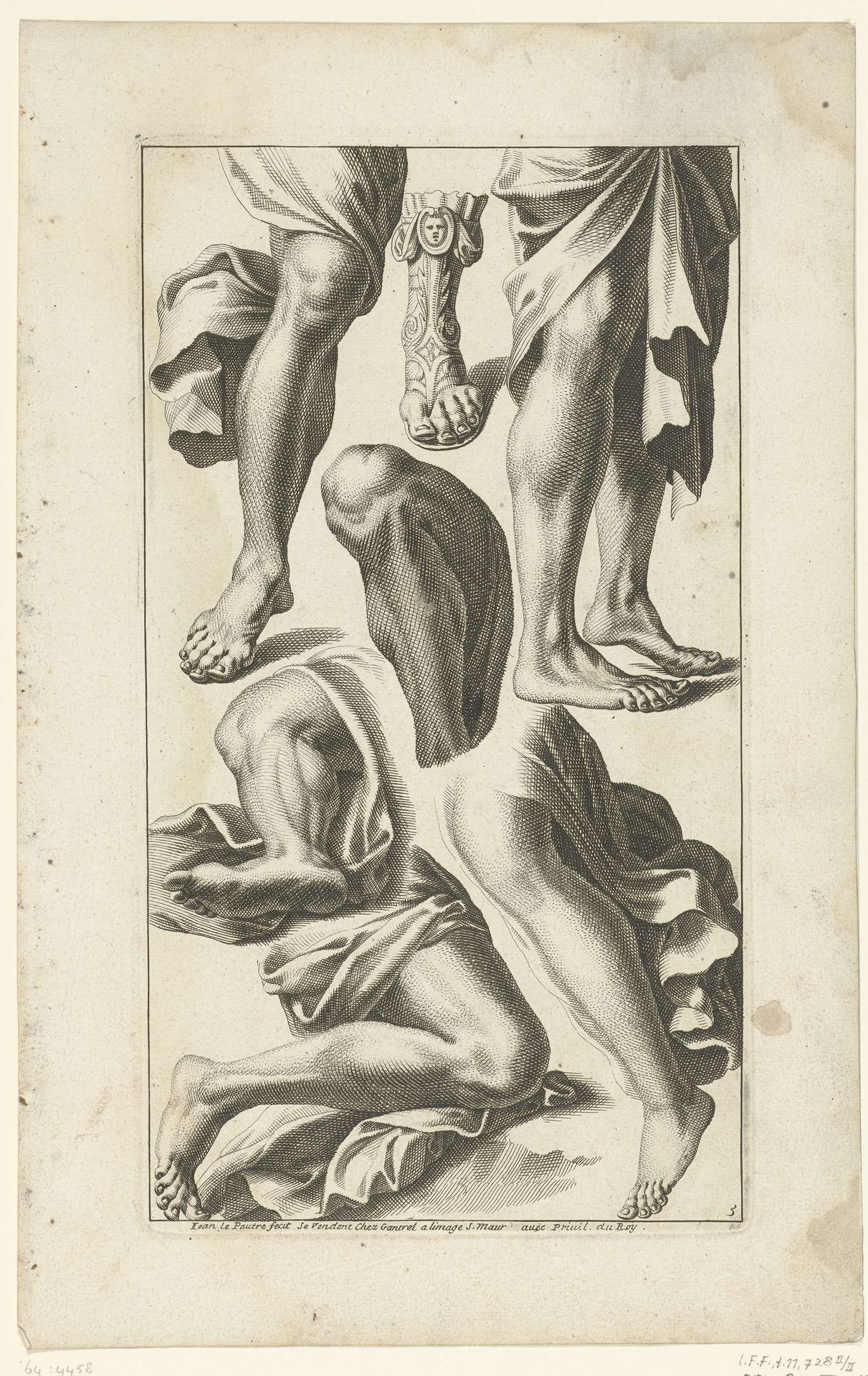 Benen en een voet by Jean Lepautre