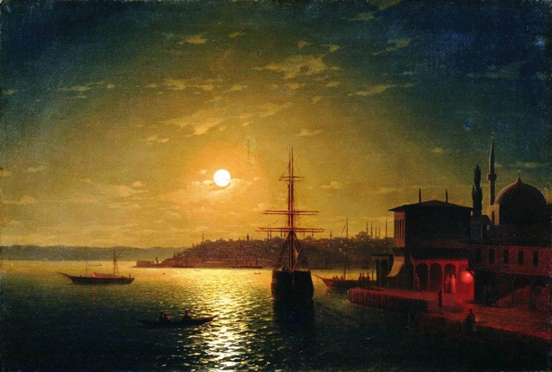 The Bay Golden Horn by Ivan Konstantinovich Aivazovsky