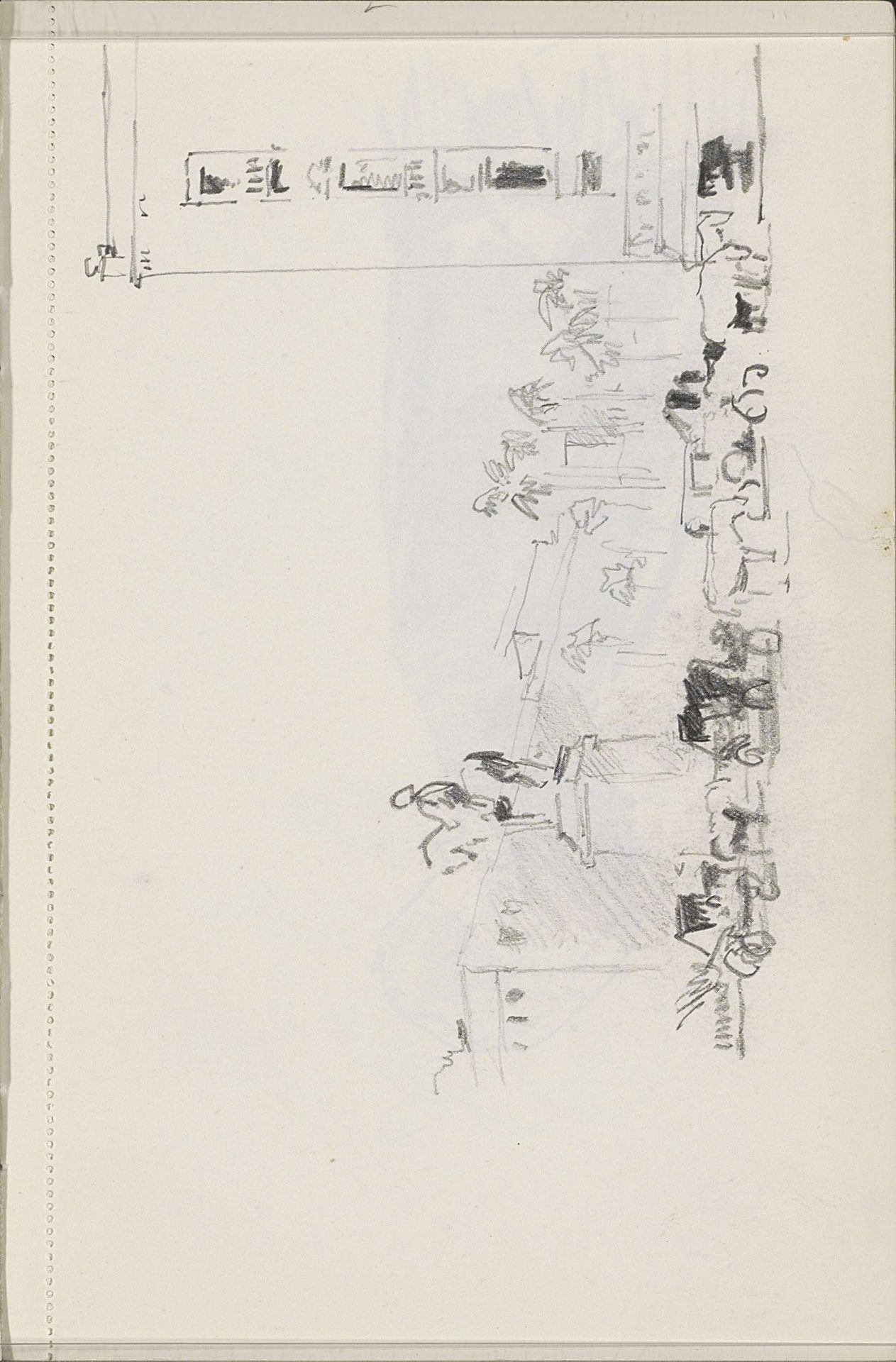 Noord-Afrikaanse straat met een ruiterstandbeeld by Cornelis Vreedenburgh