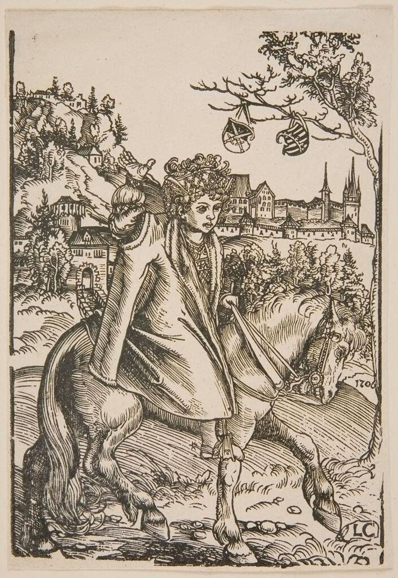 Boy on Horseback by Lucas Cranach the Elder