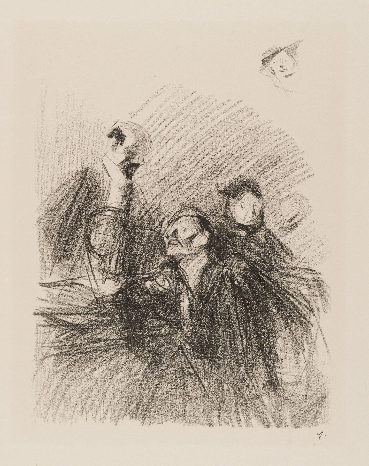 Scene of a Hearing (The Two Lawyers) by Jean-Louis Forain