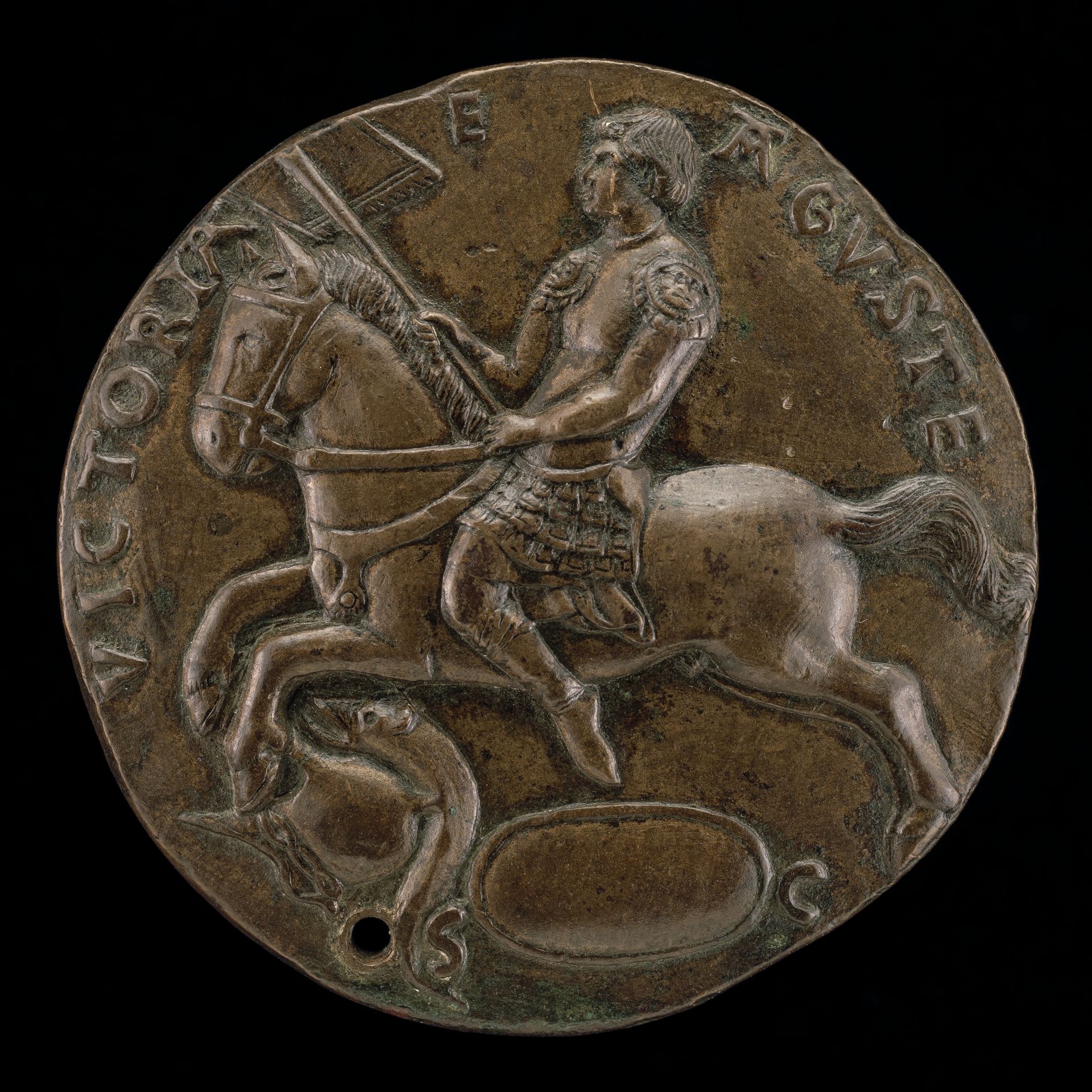 Equestrian Figure of Marus Croto [reverse] by Varrone Belferdino