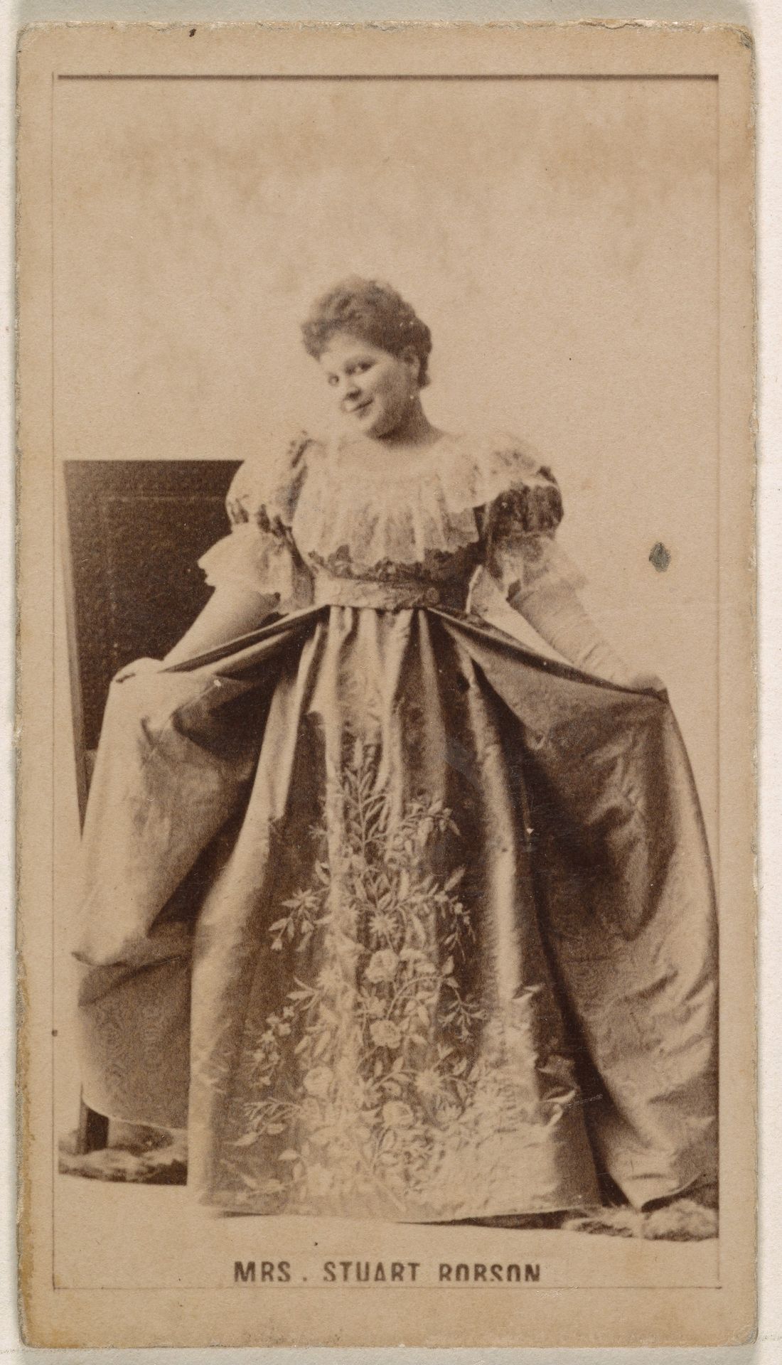 Mrs. Stuart Robson, from the Actresses series (N245) issued by Kinney Brothers to promote Sweet Caporal Cigarettes by Kinney Brothers Tobacco Company