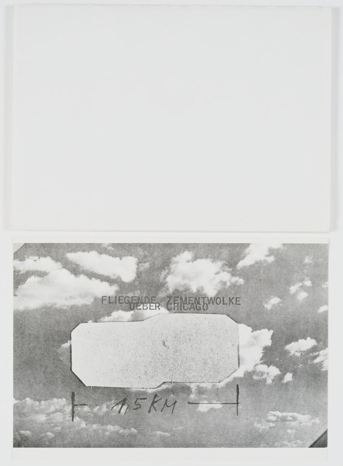 Sheet from documentation box by Wolf Vostell