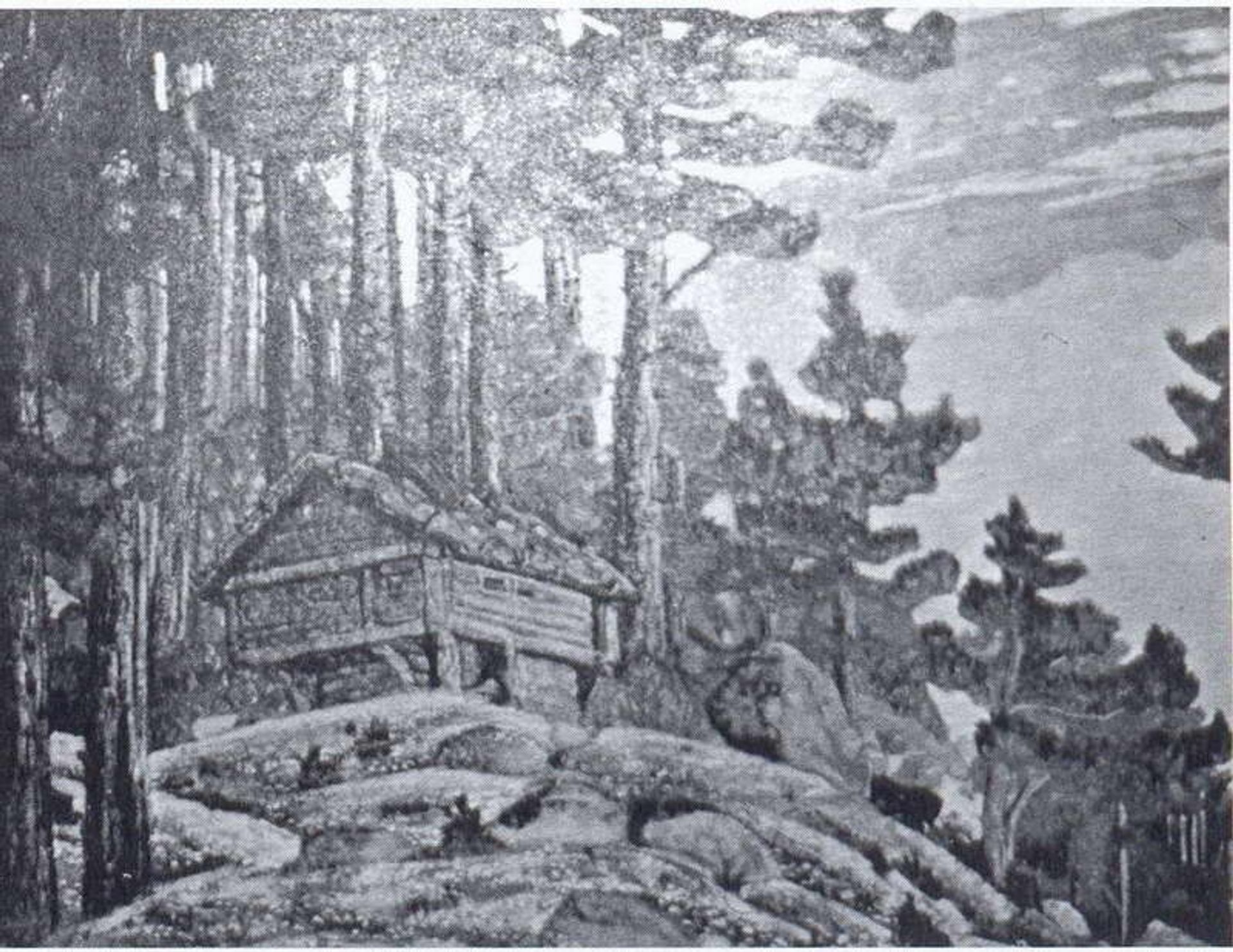Hut in the forest by Nicholas Roerich
