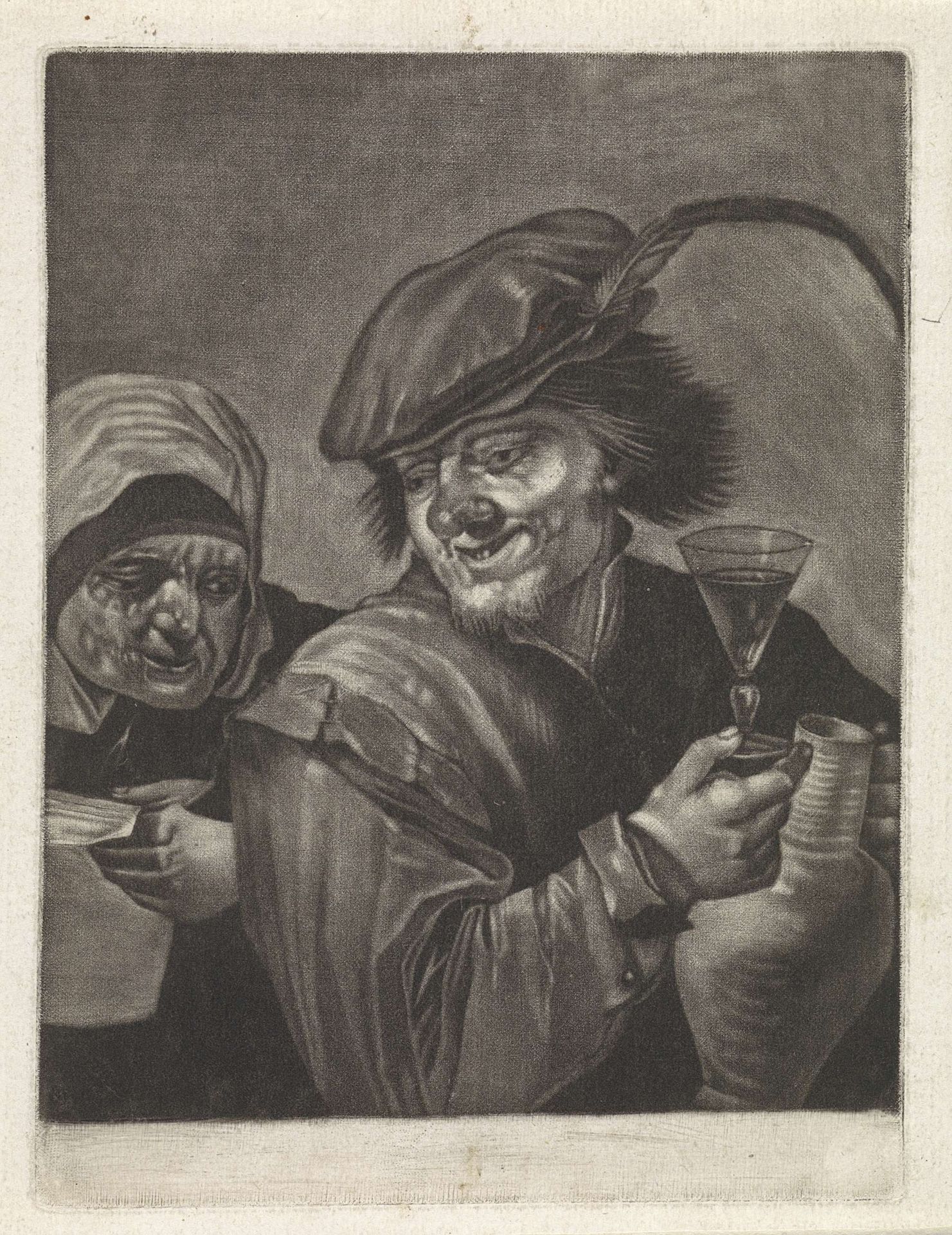 Man met kan en wijnglas (variant A) by Jan van der Bruggen