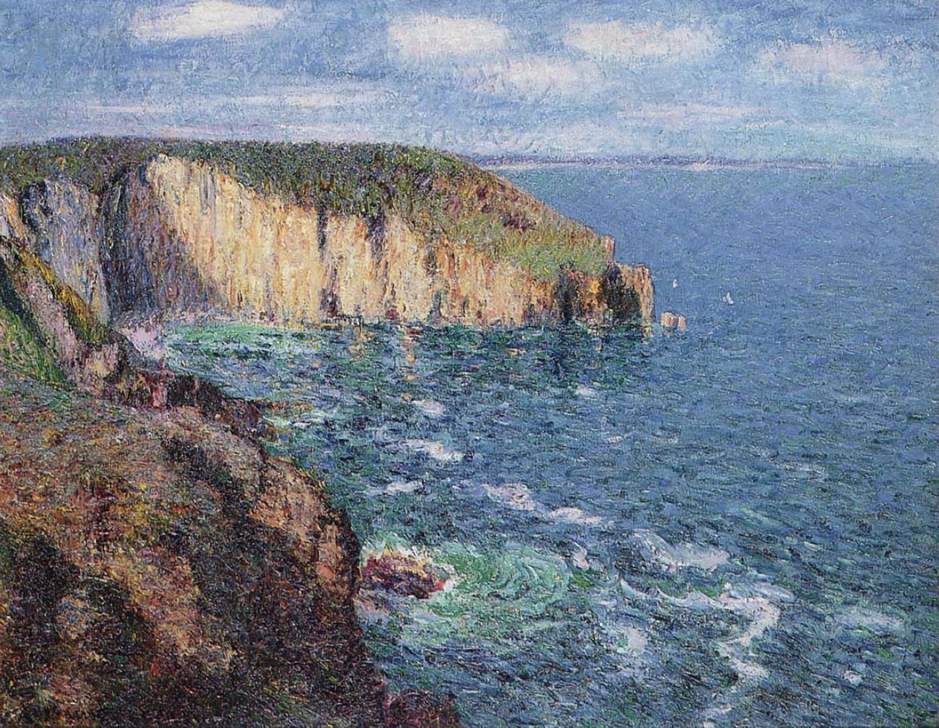 Cliffs at Cape Frehel by Gustave Loiseau