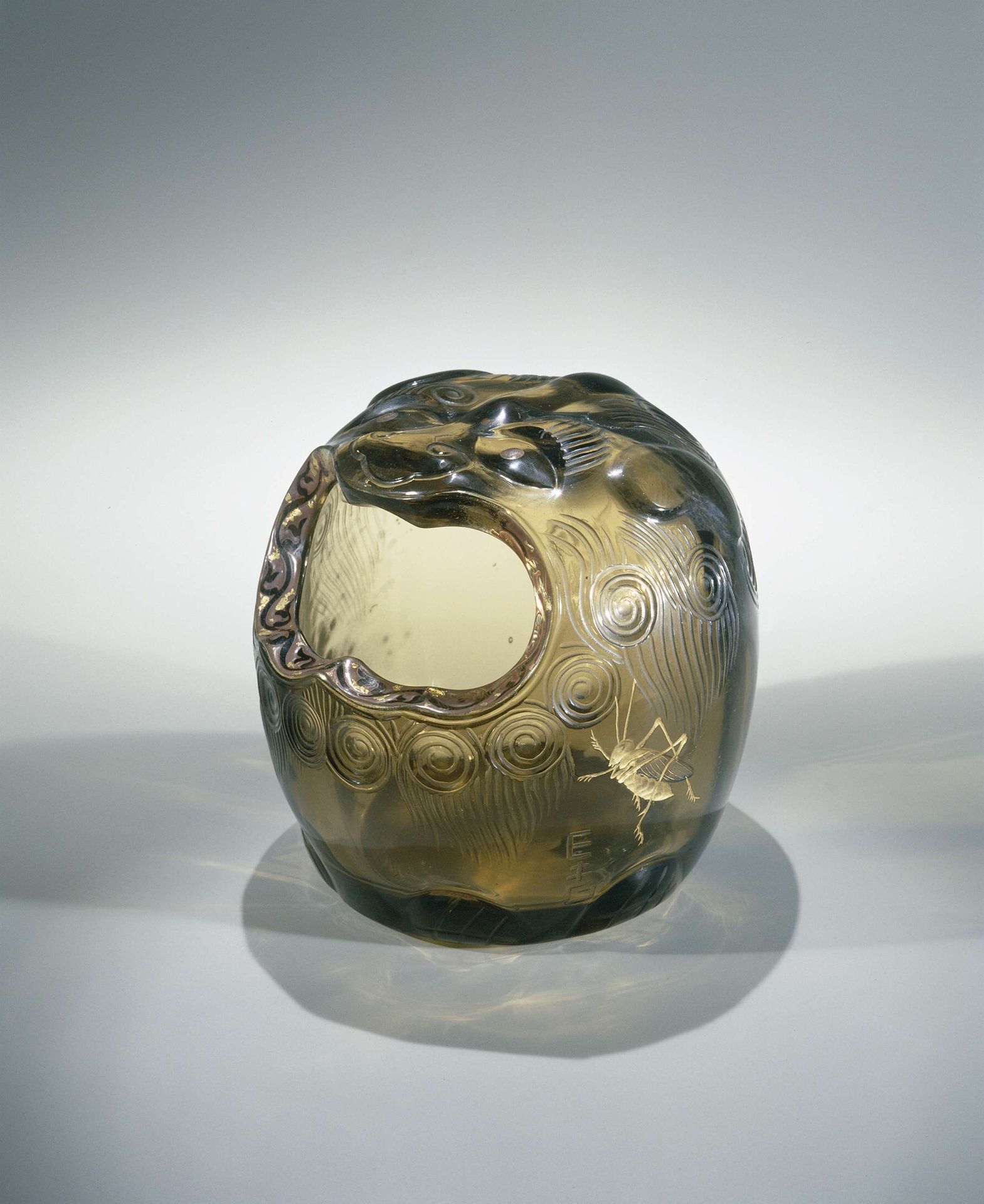 Vase (Tête de monstre japonais) by Emile Galle