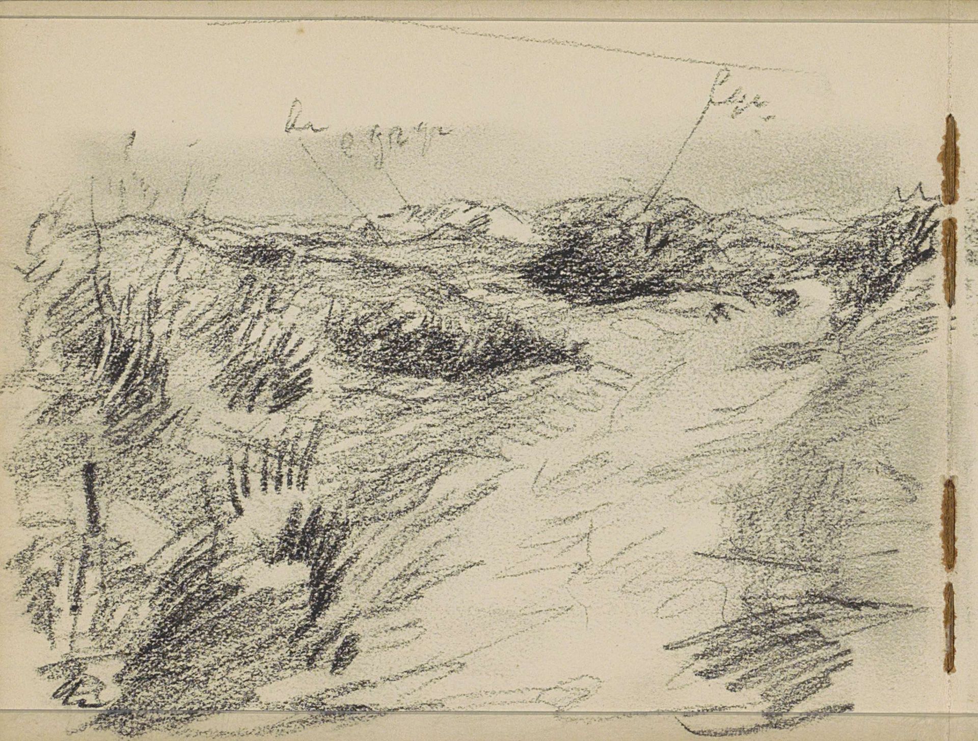 Landschap, mogelijk een duinlandschap by Johan Antonie de Jonge