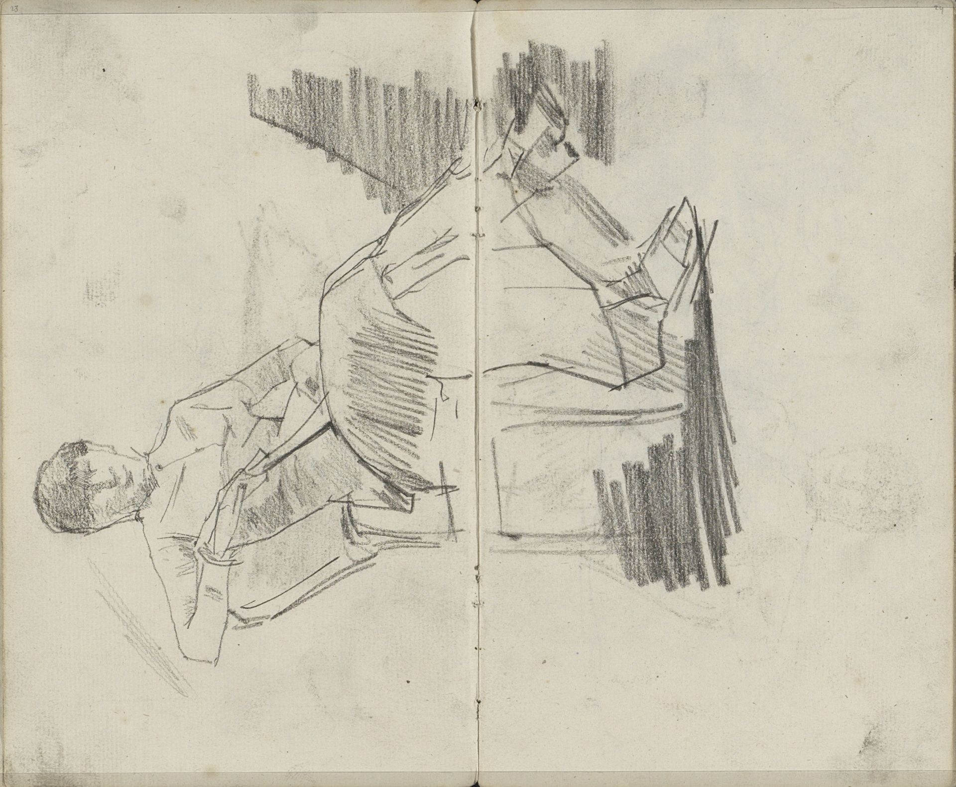 Vrouw op een stoel by George Hendrik Breitner