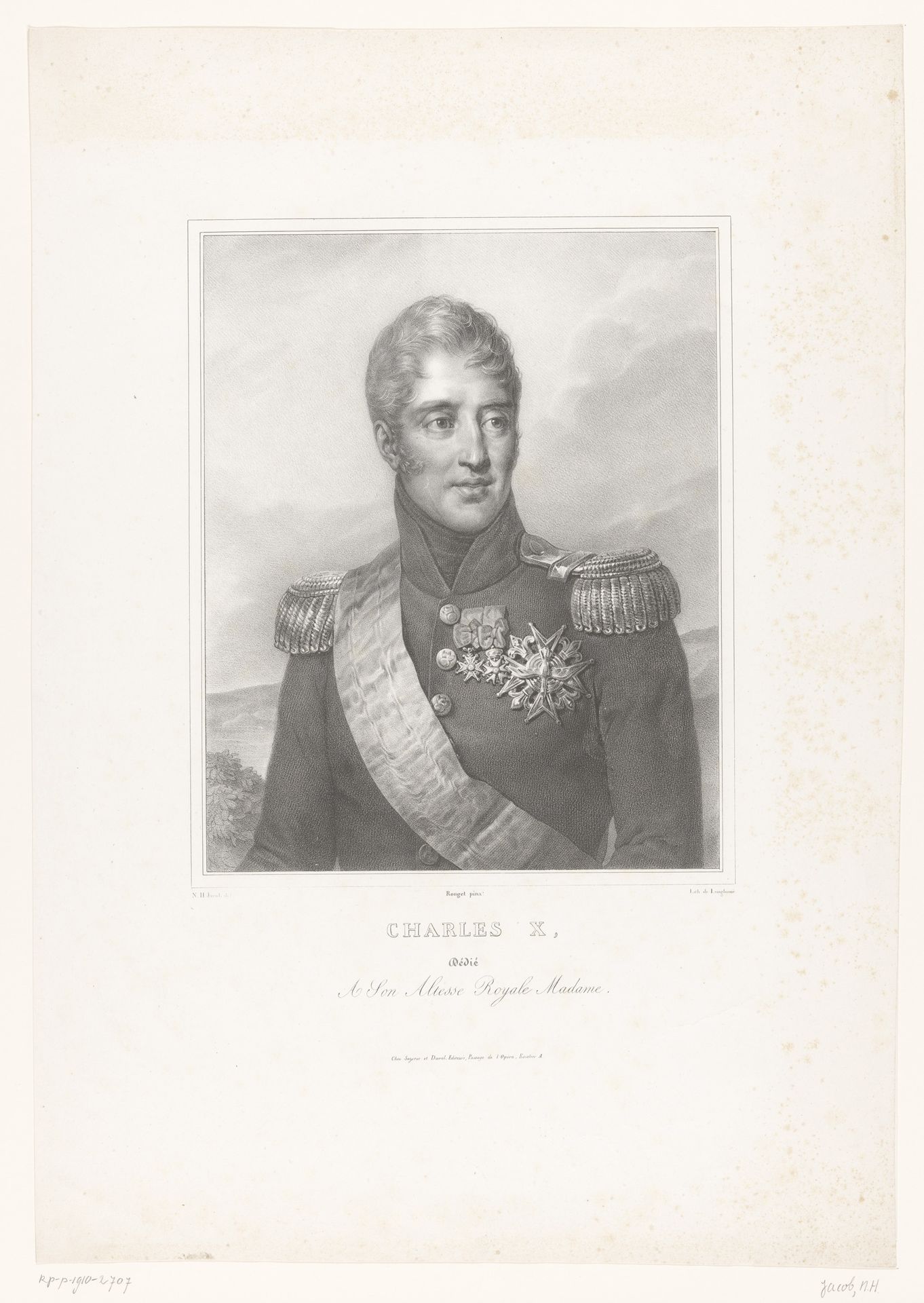 Portret van Karel X van Frankrijk by Nicolas Henri Jacob