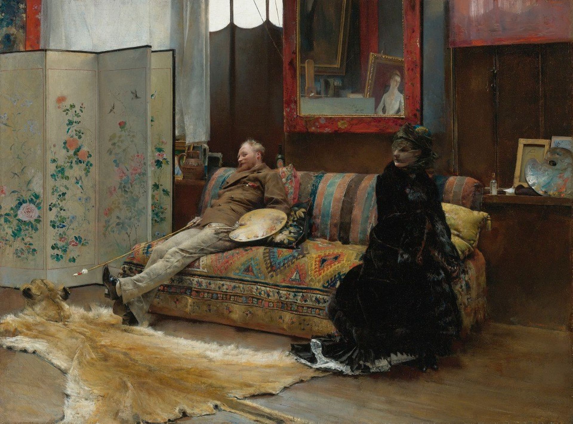 Bouderie by Pascal-Adolphe-Jean Dagnan-Bouveret