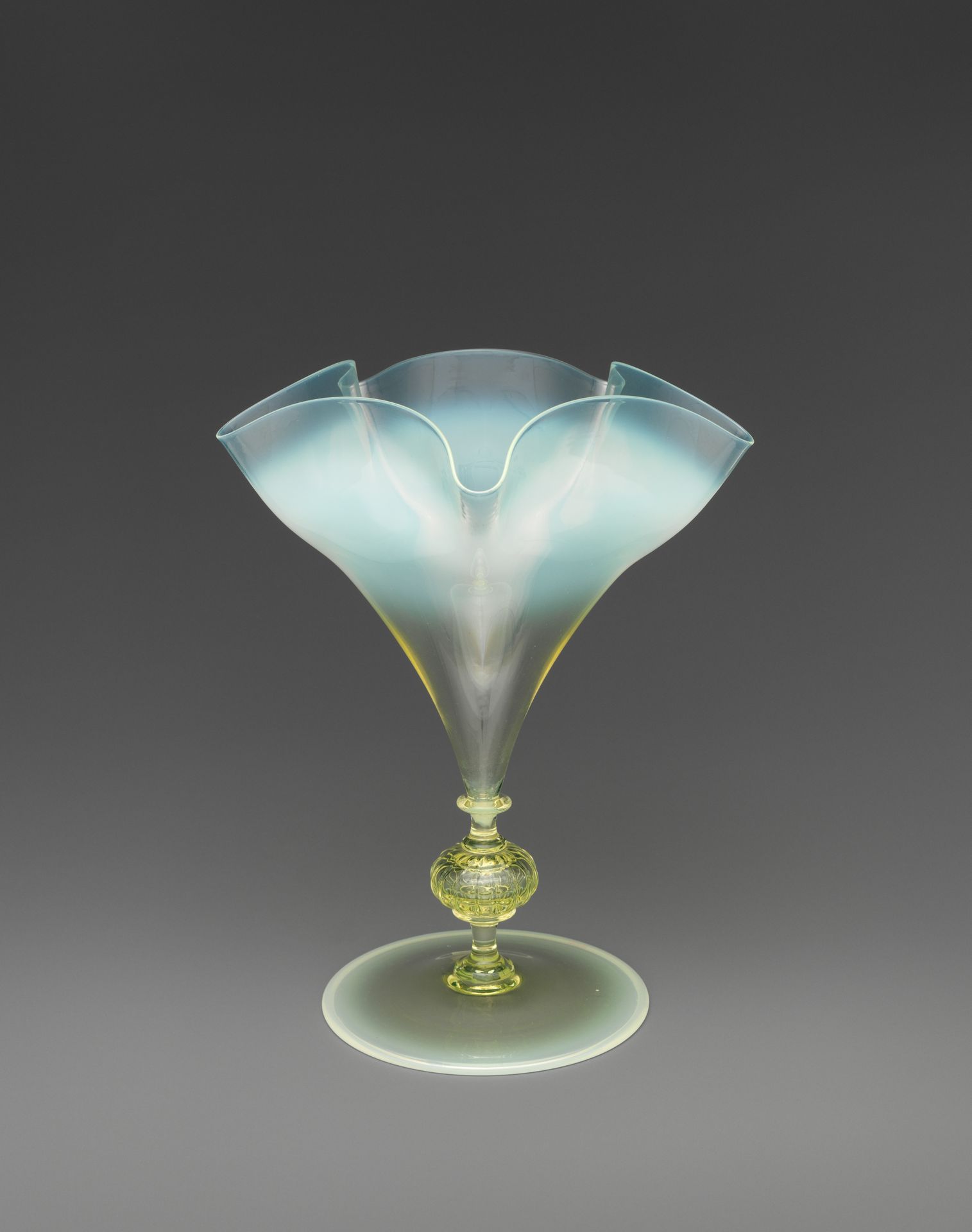 Vase with knopped stem by Harry Powell