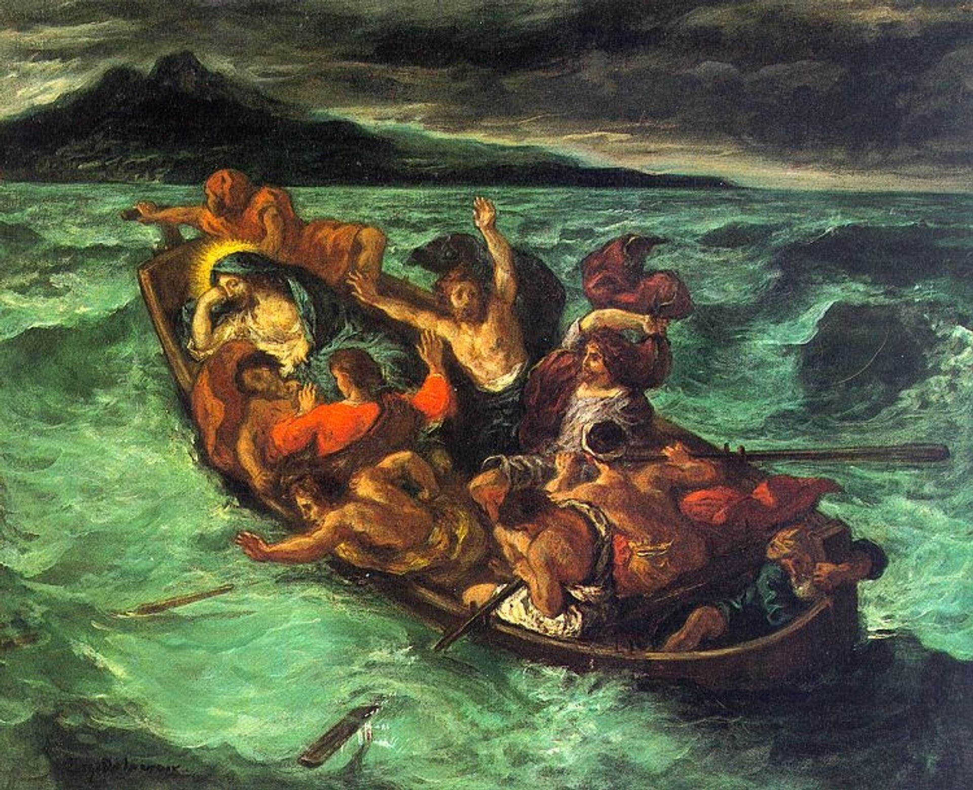 Christ on the Lake of Gennezaret by Eugène Delacroix