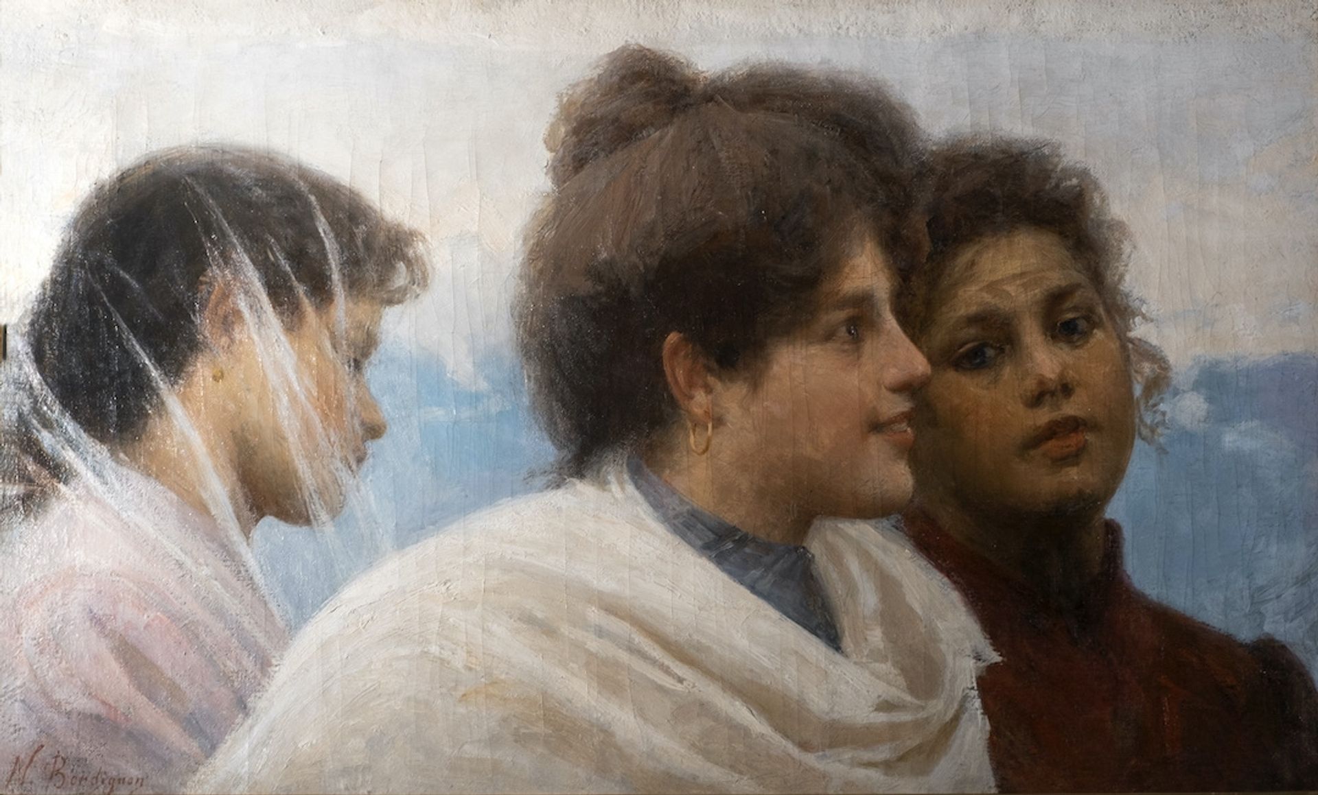 Three young women by Noè Bordignon