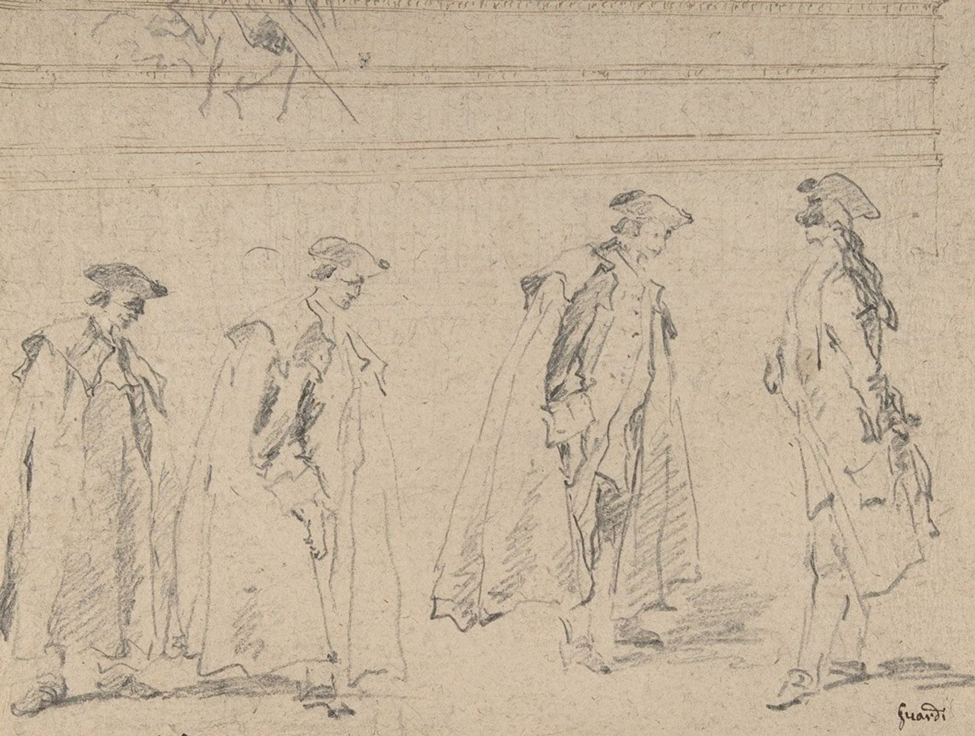 Figure Studies by Francesco Guardi