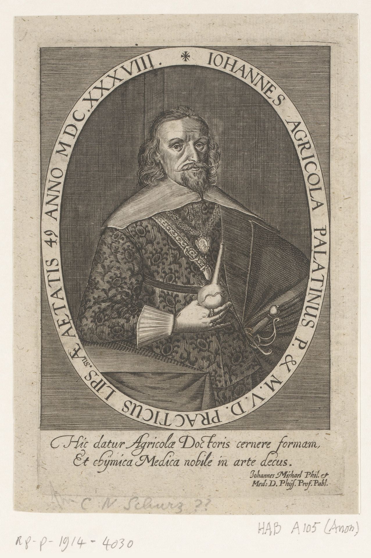 Portret van Johannes Agricola by Anonymous
