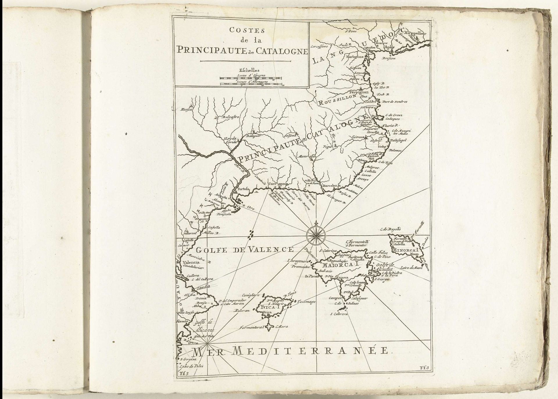 Kaart van de Catalaanse kust, ca. 1702 by Anonymous
