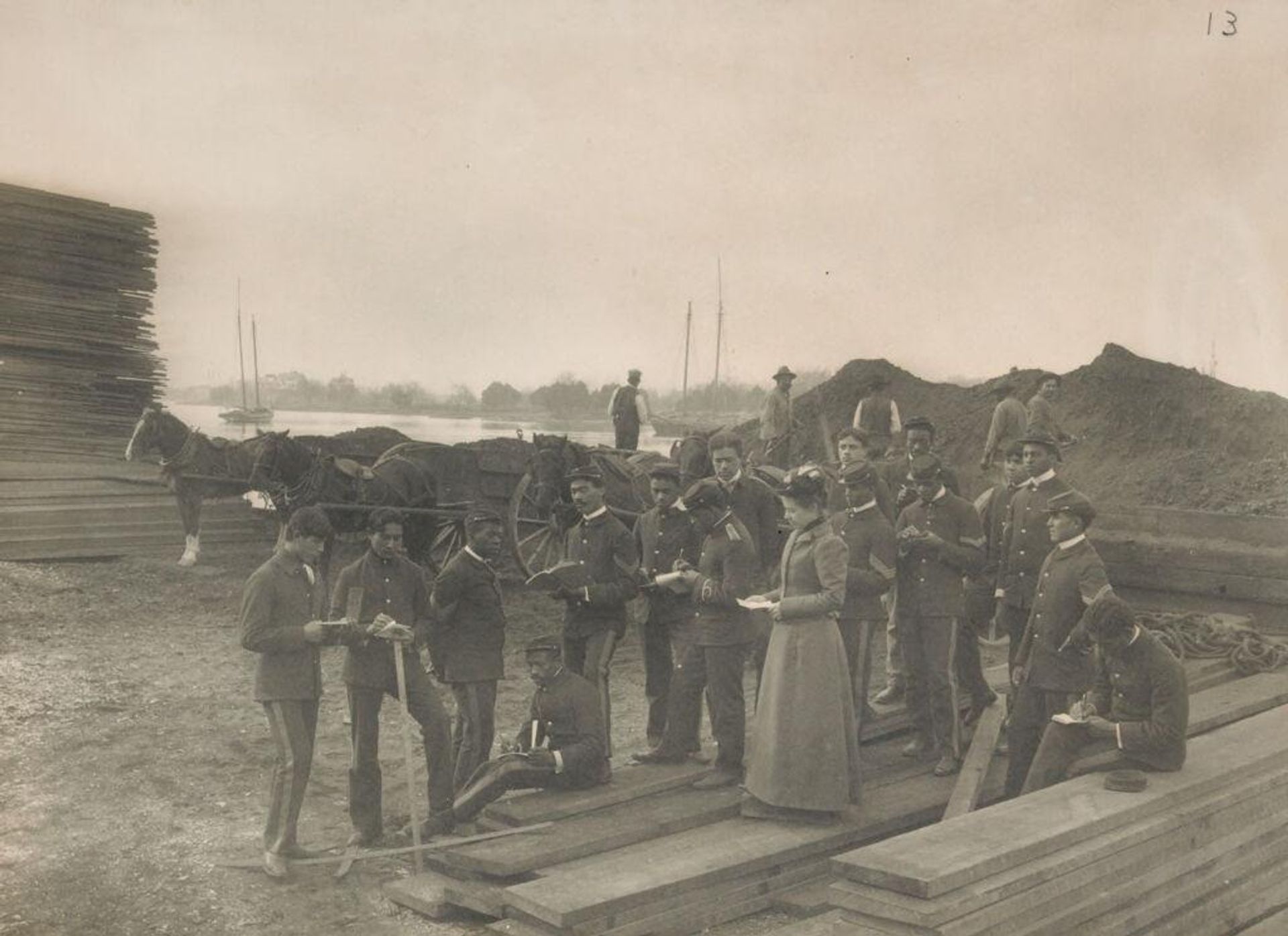 Races, Negroes: United States. Virginia. Hampton. Hampton Normal and Industrial School: Agencies Promoting Assimilation of the Negro: Development of Social Standards Among the Negroes. Hampton Normal and Agricultural Institute, Hampton, Va.: Geography - Local Industry. by Frances Benjamin Johnston