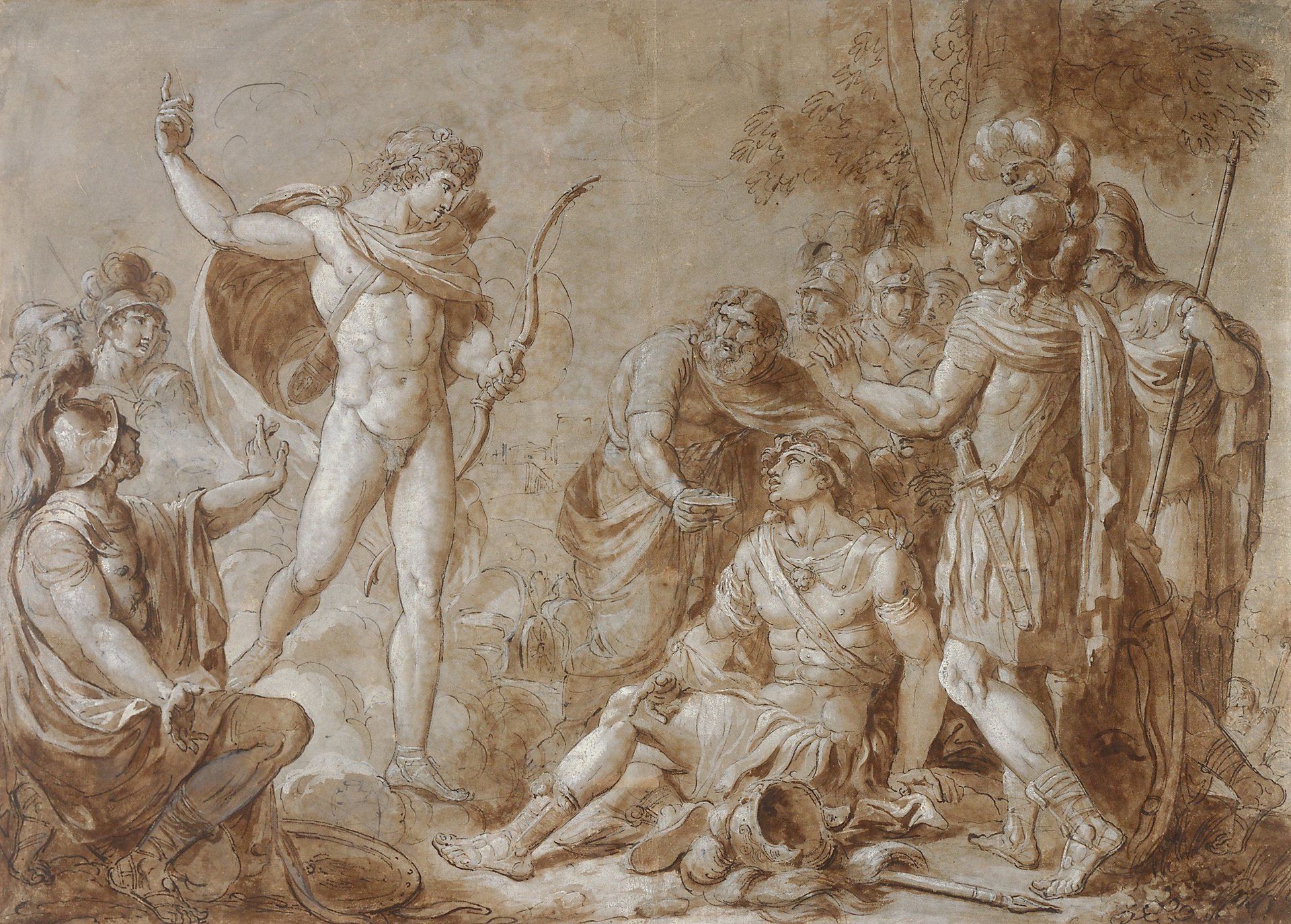 Apollo by Attributed to Louis-Jean-François Lagrenée
