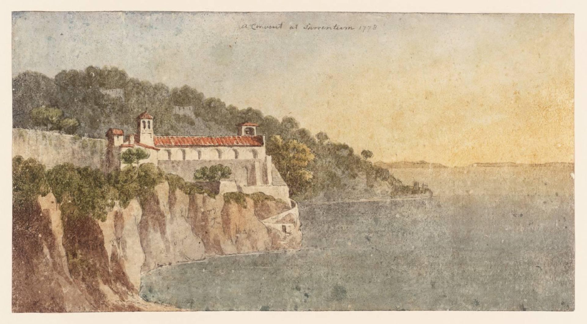 A Convent at Surrentum by  John `Warwick' Smith