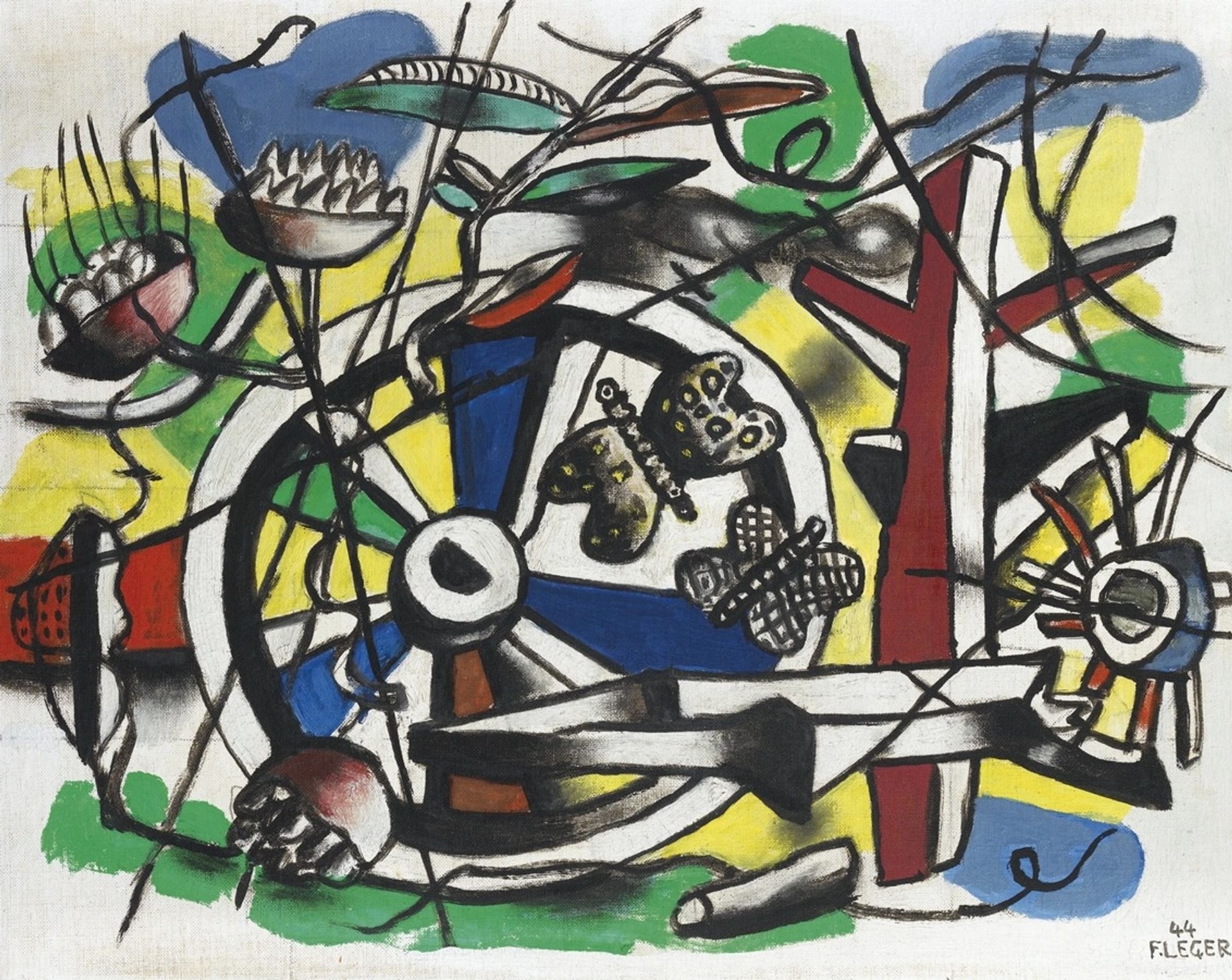 Les Papillons dans la roue by Fernand Léger
