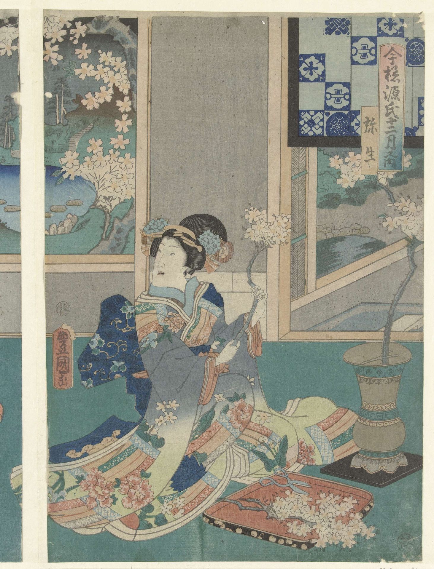 De derde maand by Utagawa Kunisada