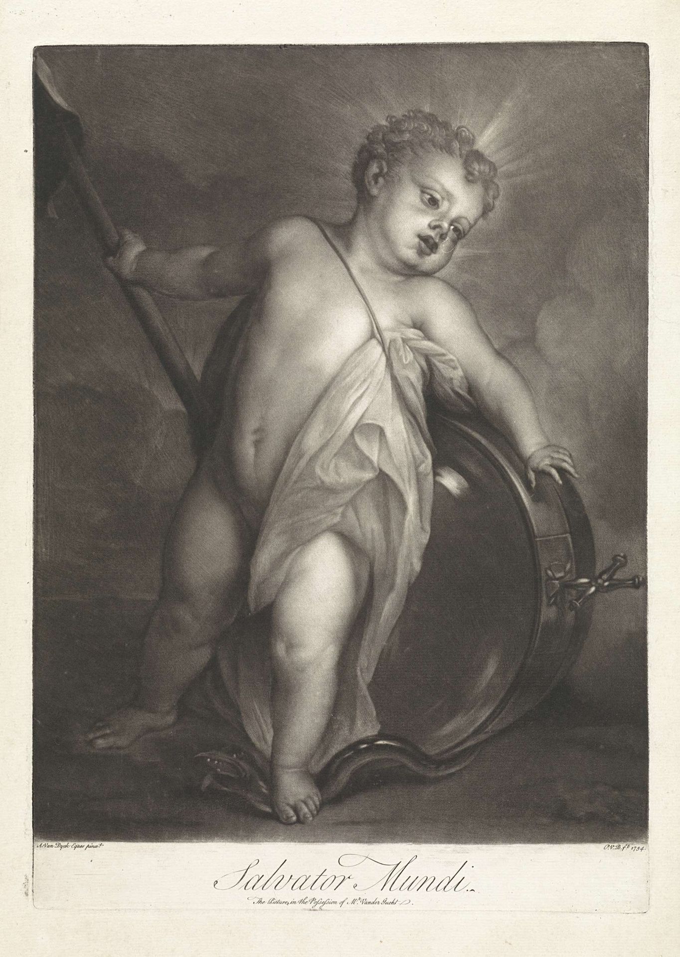 Christuskind als Salvator Mundi by Pieter van Bleeck
