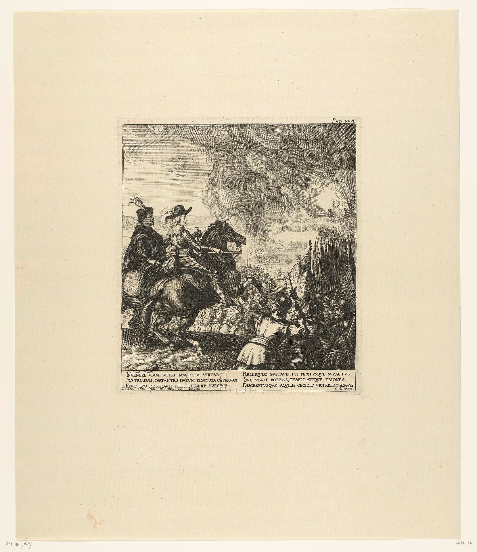 De beide Ferdinands tijdens de slag bij Nördlingen; intocht van Ferdinand te Antwerpen in 1635 (nr. 26) by Theodoor van Thulden