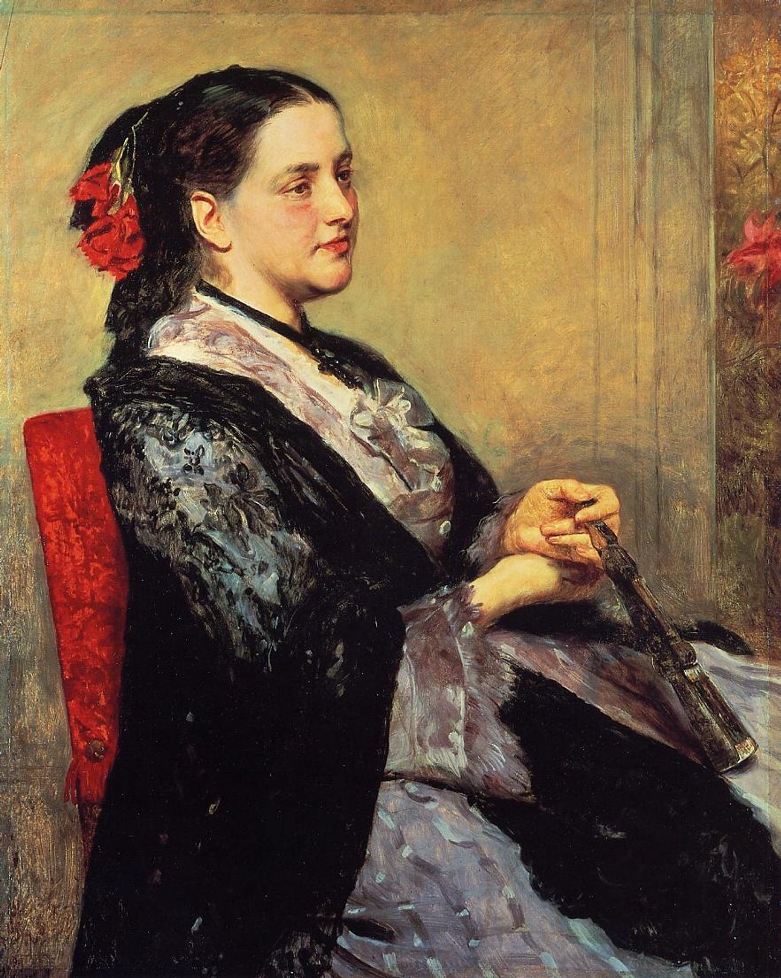 Portrait of a Lady of Seville by Mary Cassatt