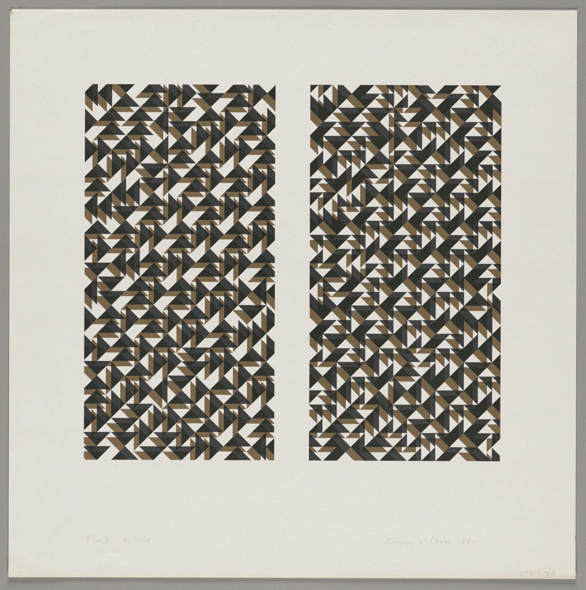 Brown and Black by Anni Albers