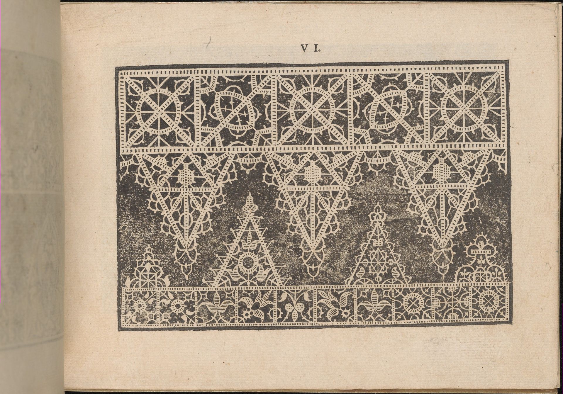 Prima Parte de' Fiori, e Disegni di varie sorti di Ricami Moderni, page 6 (recto) by Giovanni Battista Ciotti