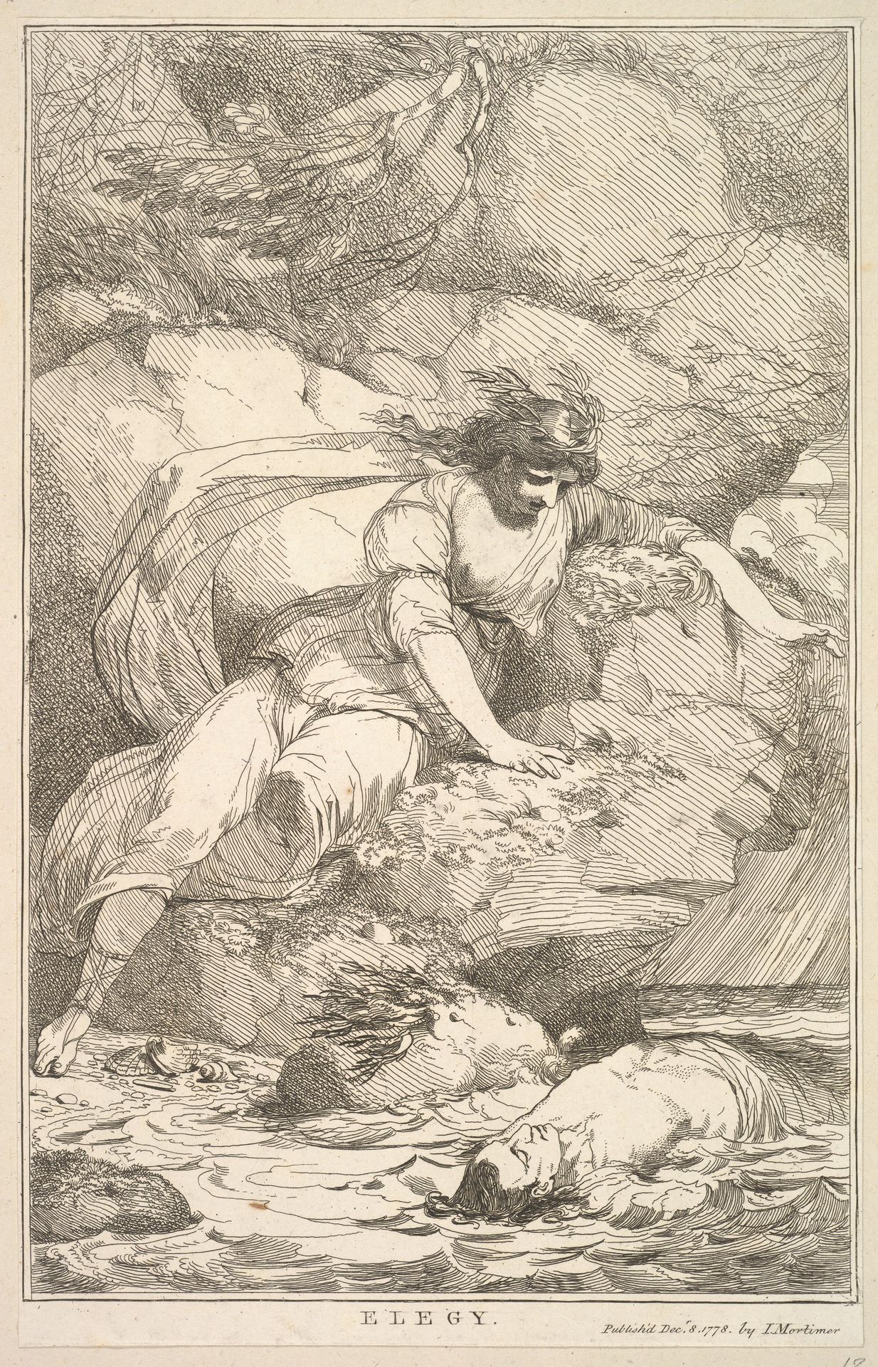 Elegy, from "Fifteen Etchings Dedicated to Sir Joshua Reynolds" by John Hamilton Mortimer