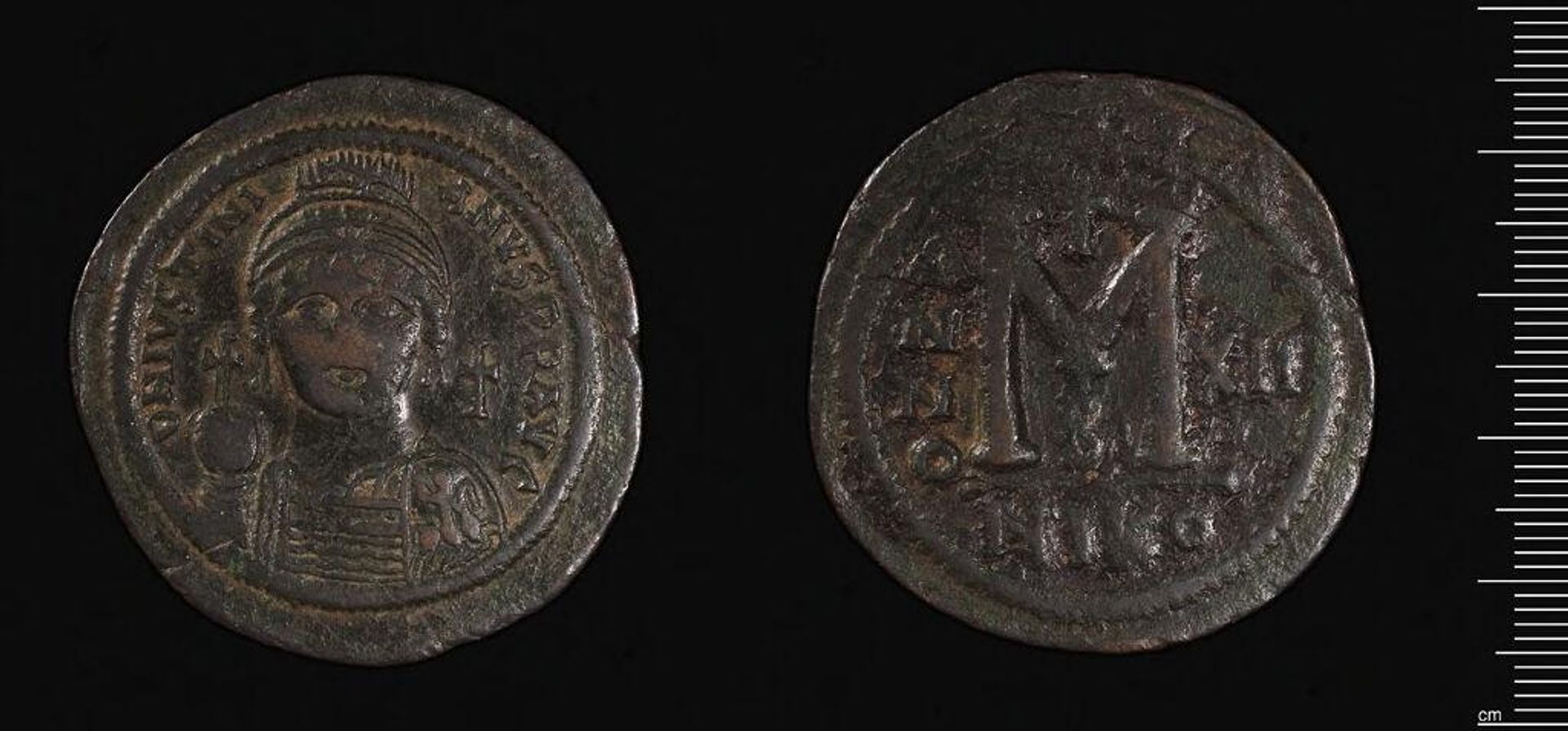 Coin of Justinian I by Justinian I