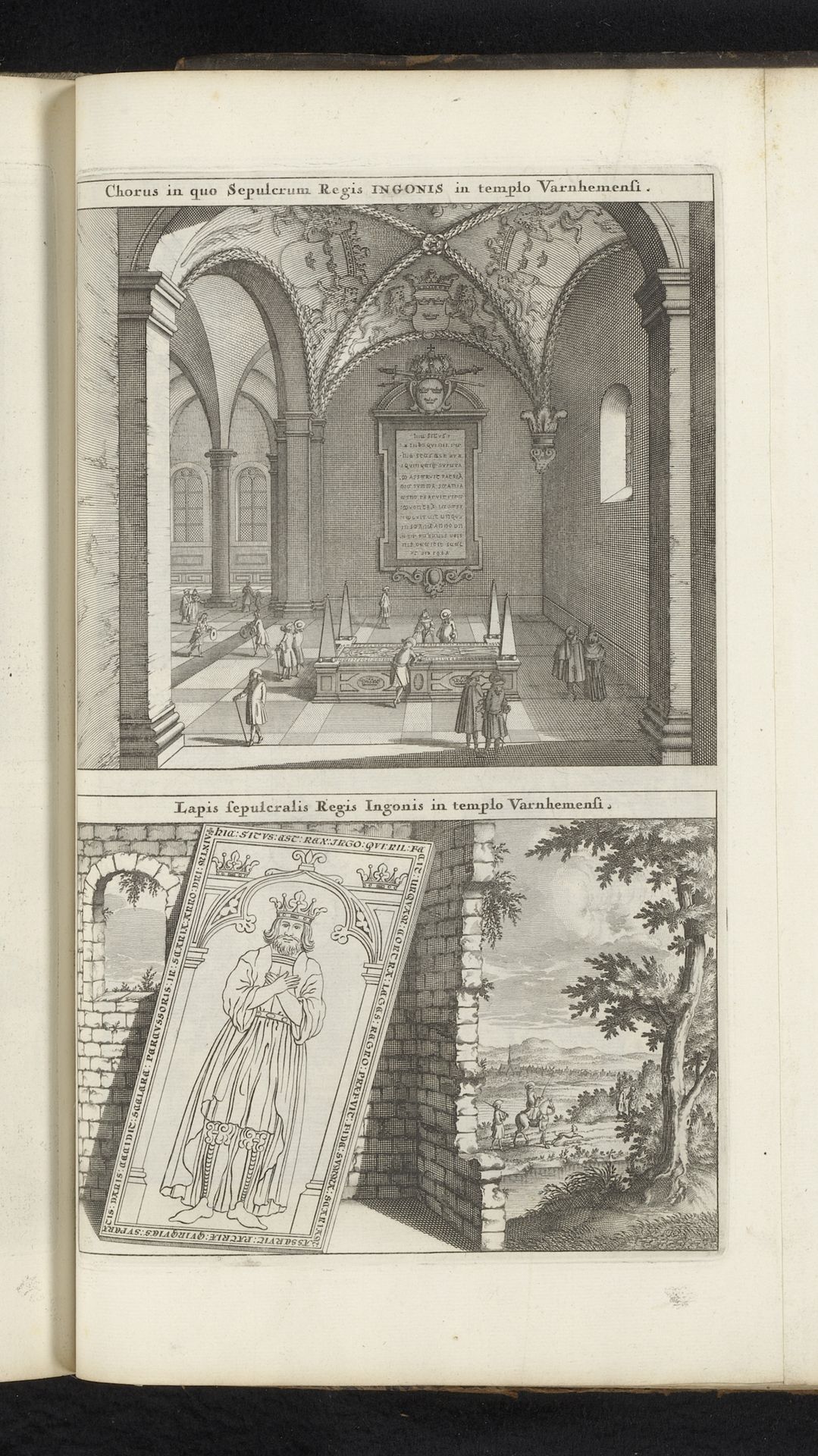 Kapel en grafsteen van Inge I van Zweden in de kloosterkerk van Varnhem by Willem Swidde