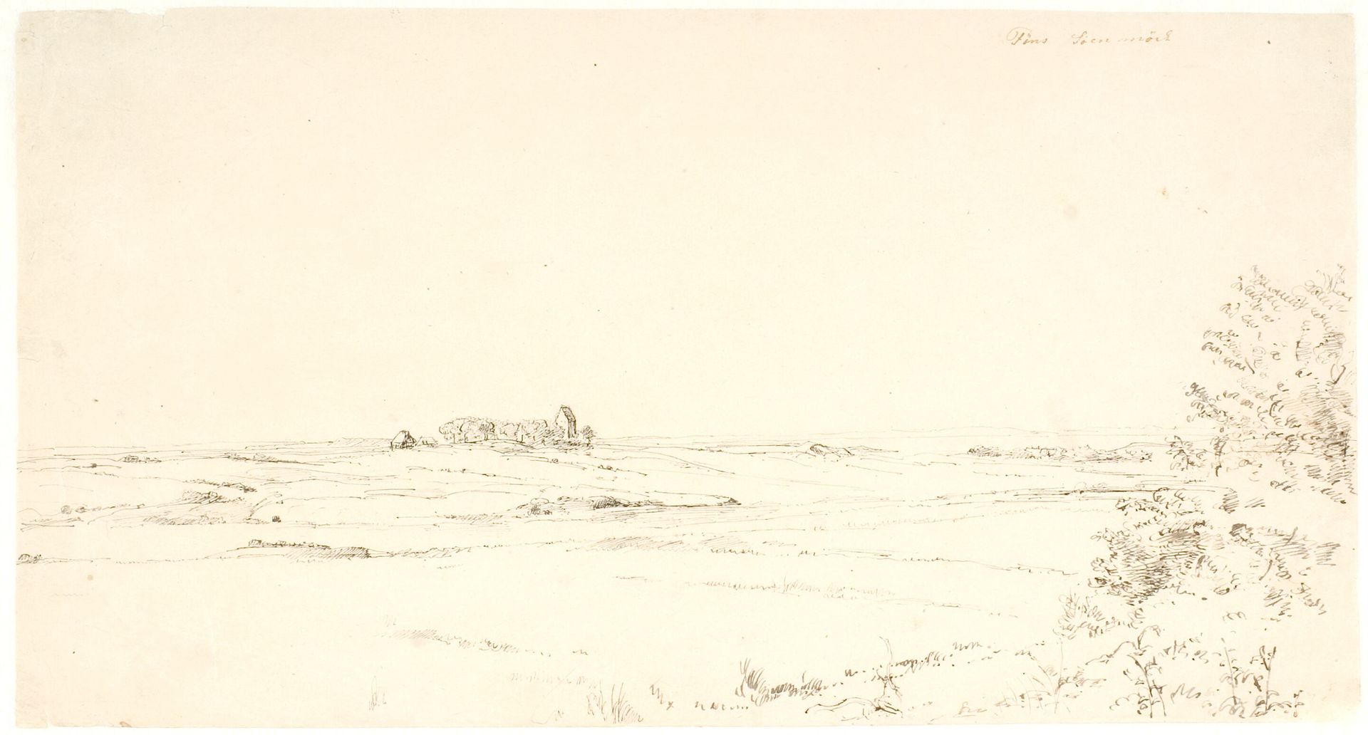 Landskab ved Føns på Nordvestfyn by Dankvart Dreyer