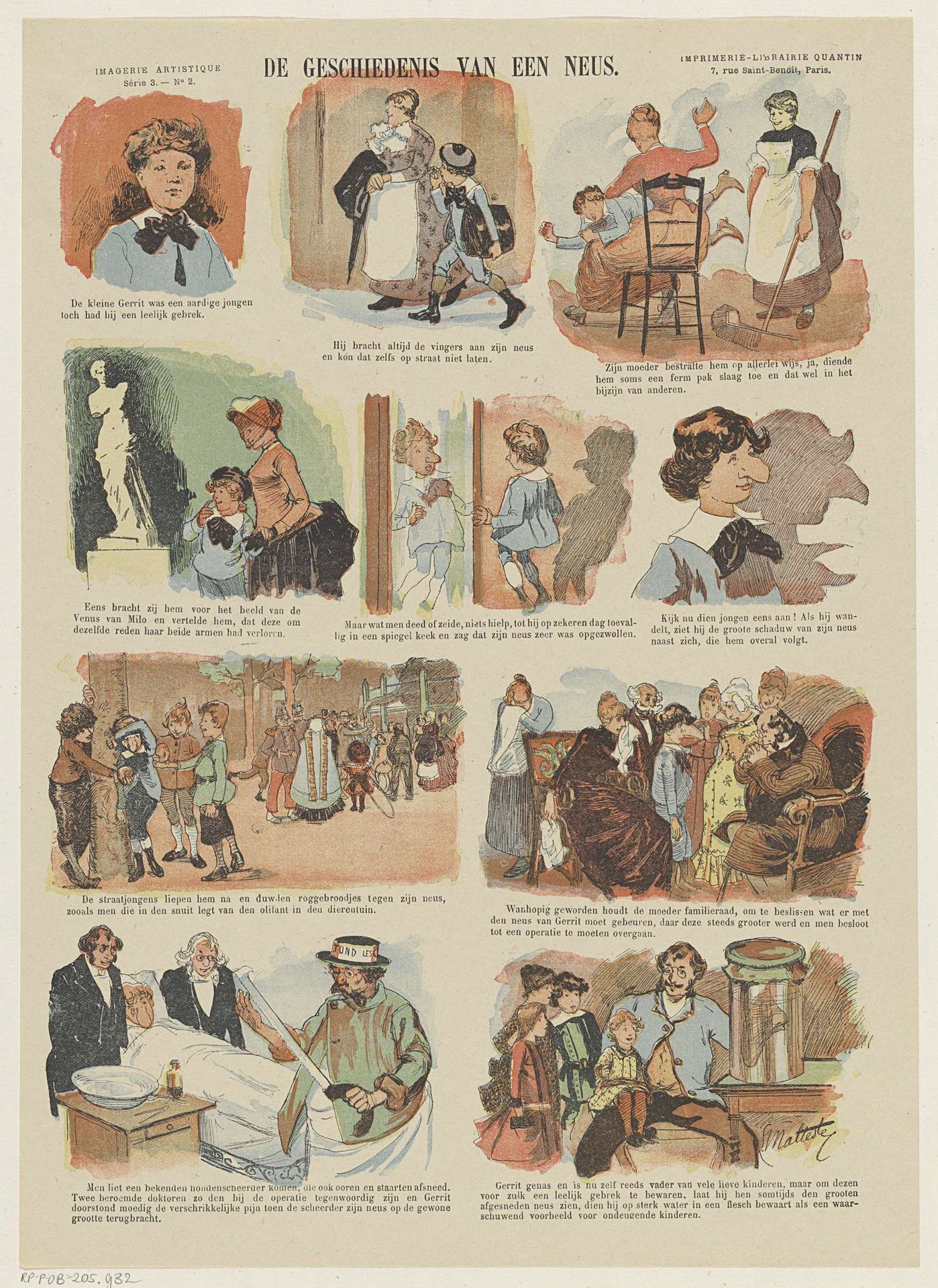 De geschiedenis van een neus by Michelet