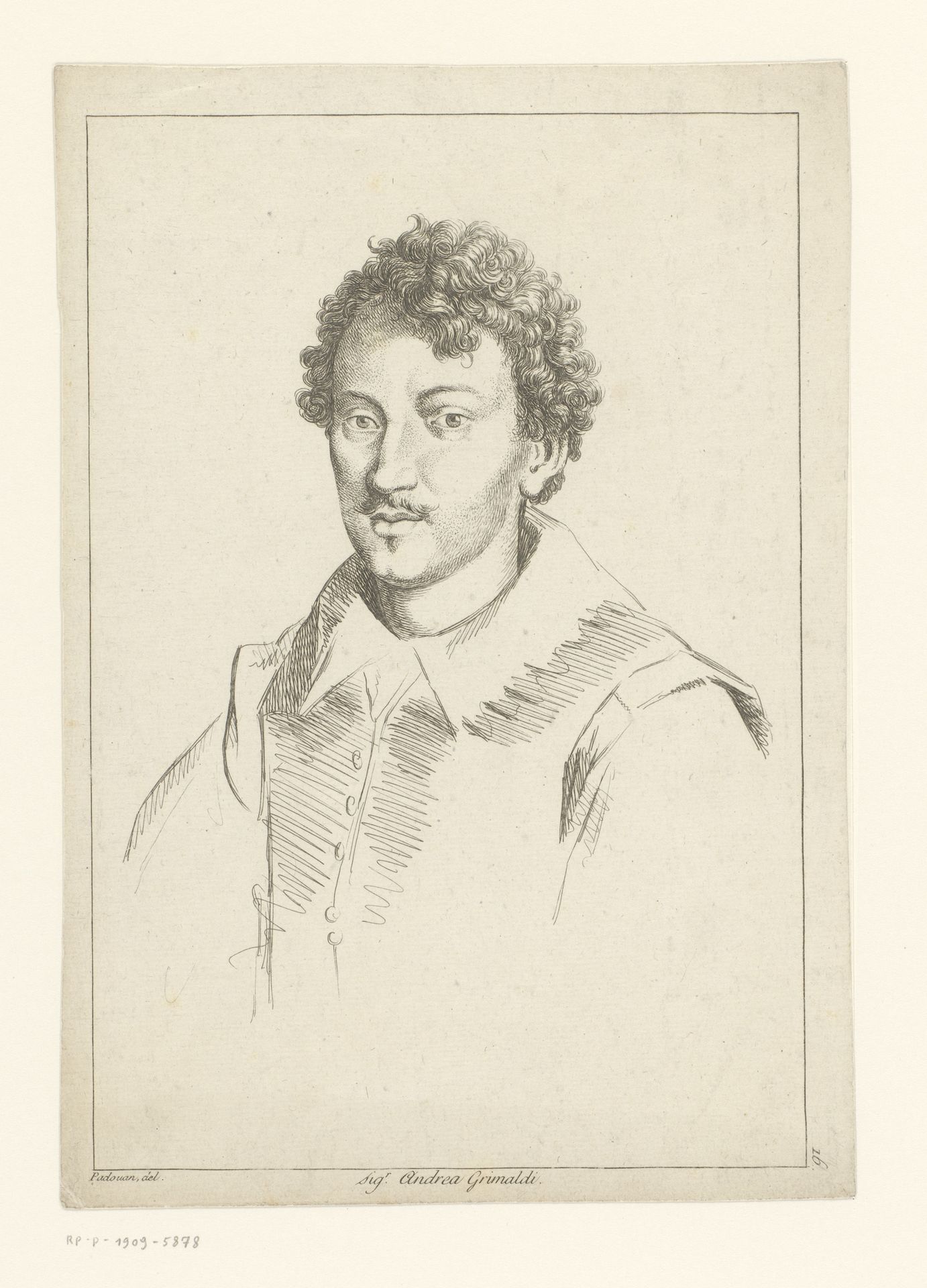 Portret van Andrea Grimaldi by Anonymous
