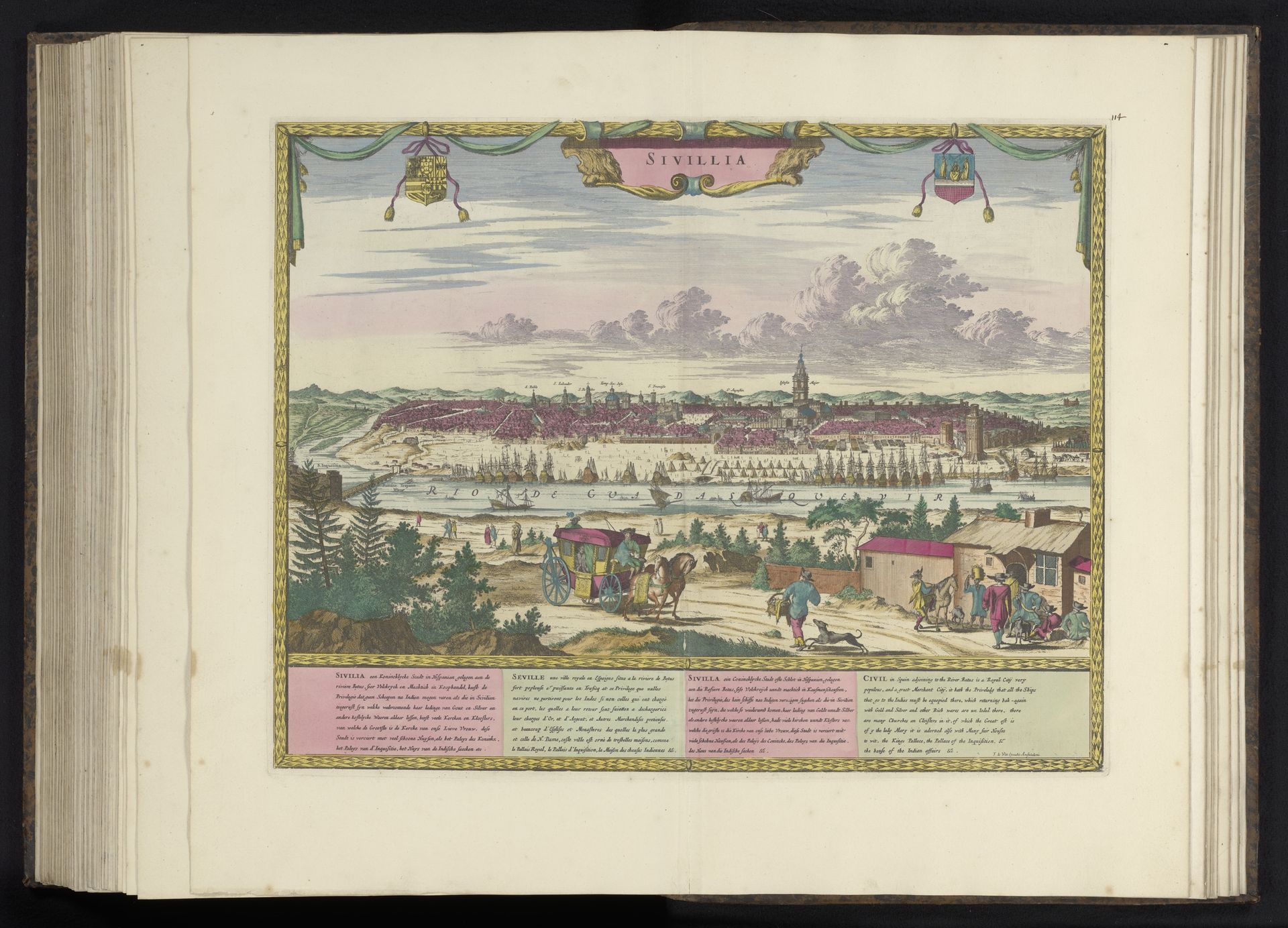 Gezicht op de stad Sevilla by Anonymous