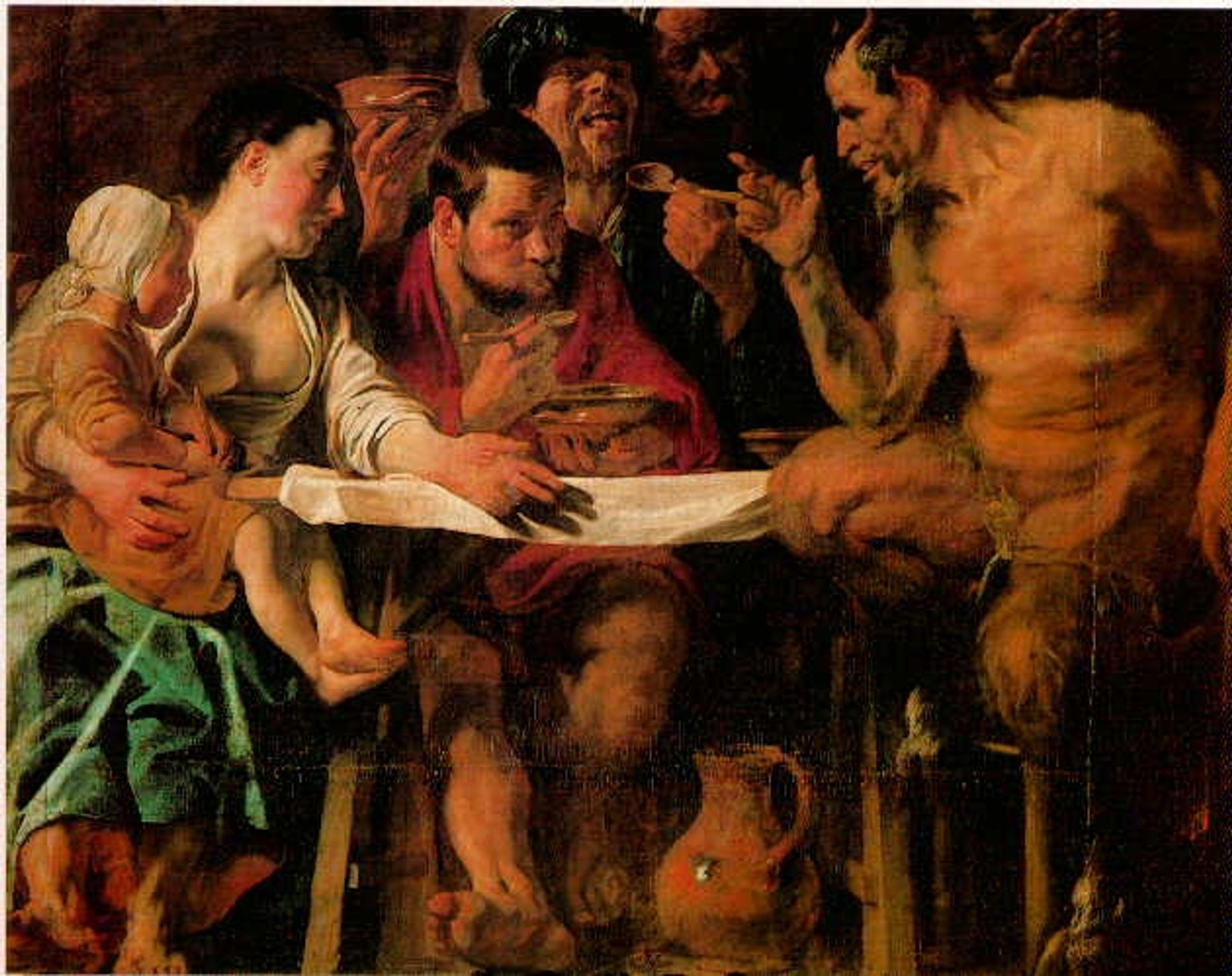 Satyr and Peasant by Jacob Jordaens