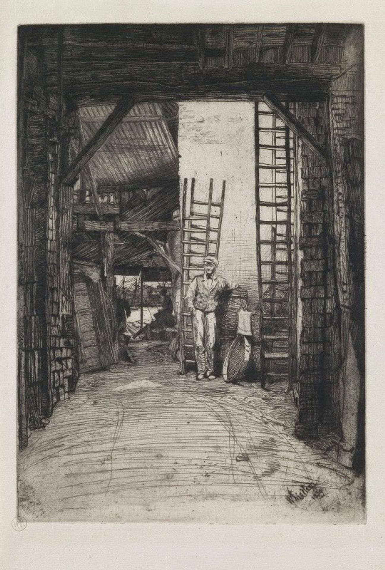 W. Jones, Limeburner, Thames Street by James Abbott McNeill Whistler