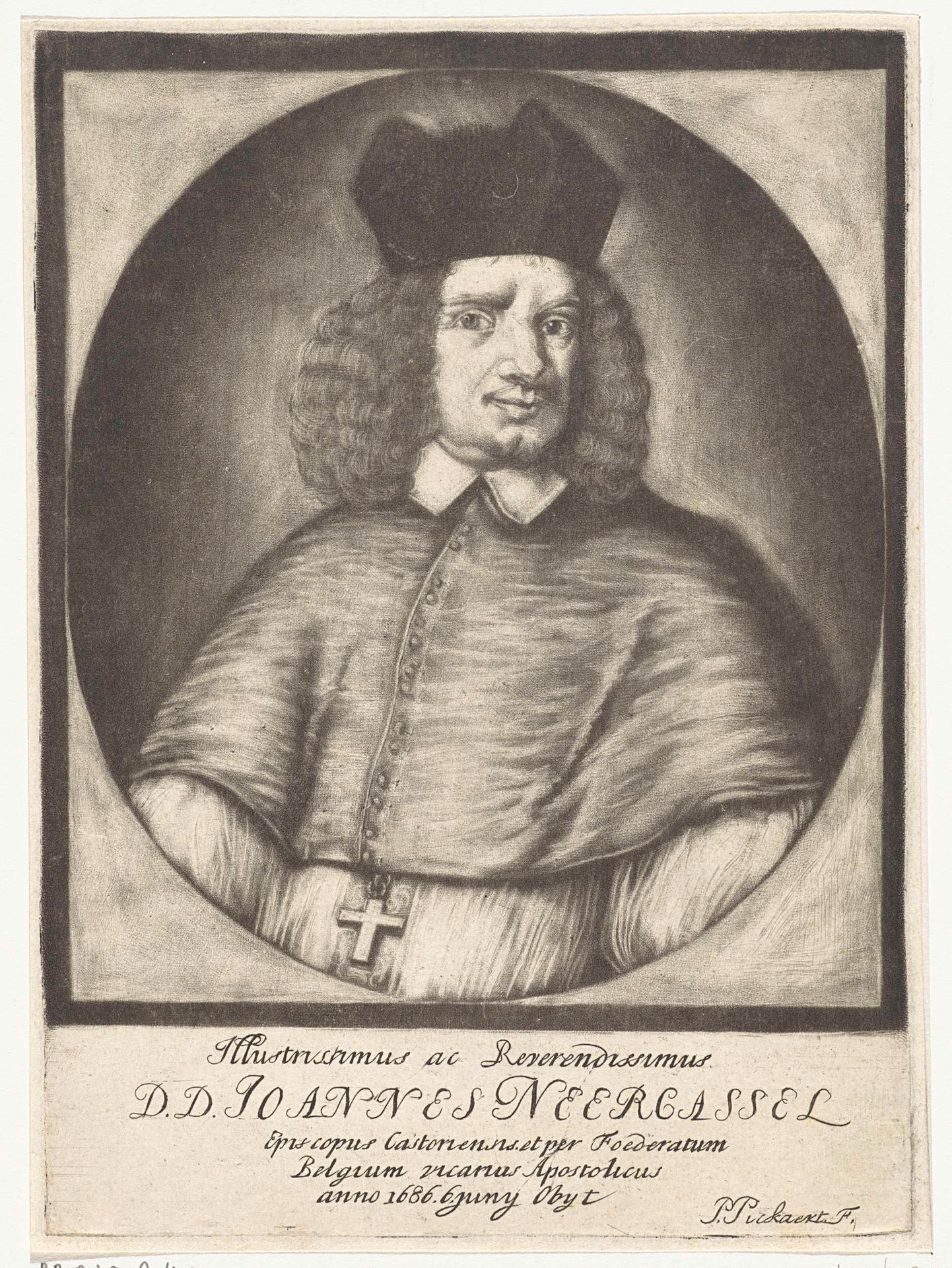 Portret van Johannes van Neercassel by Pieter Pickaert