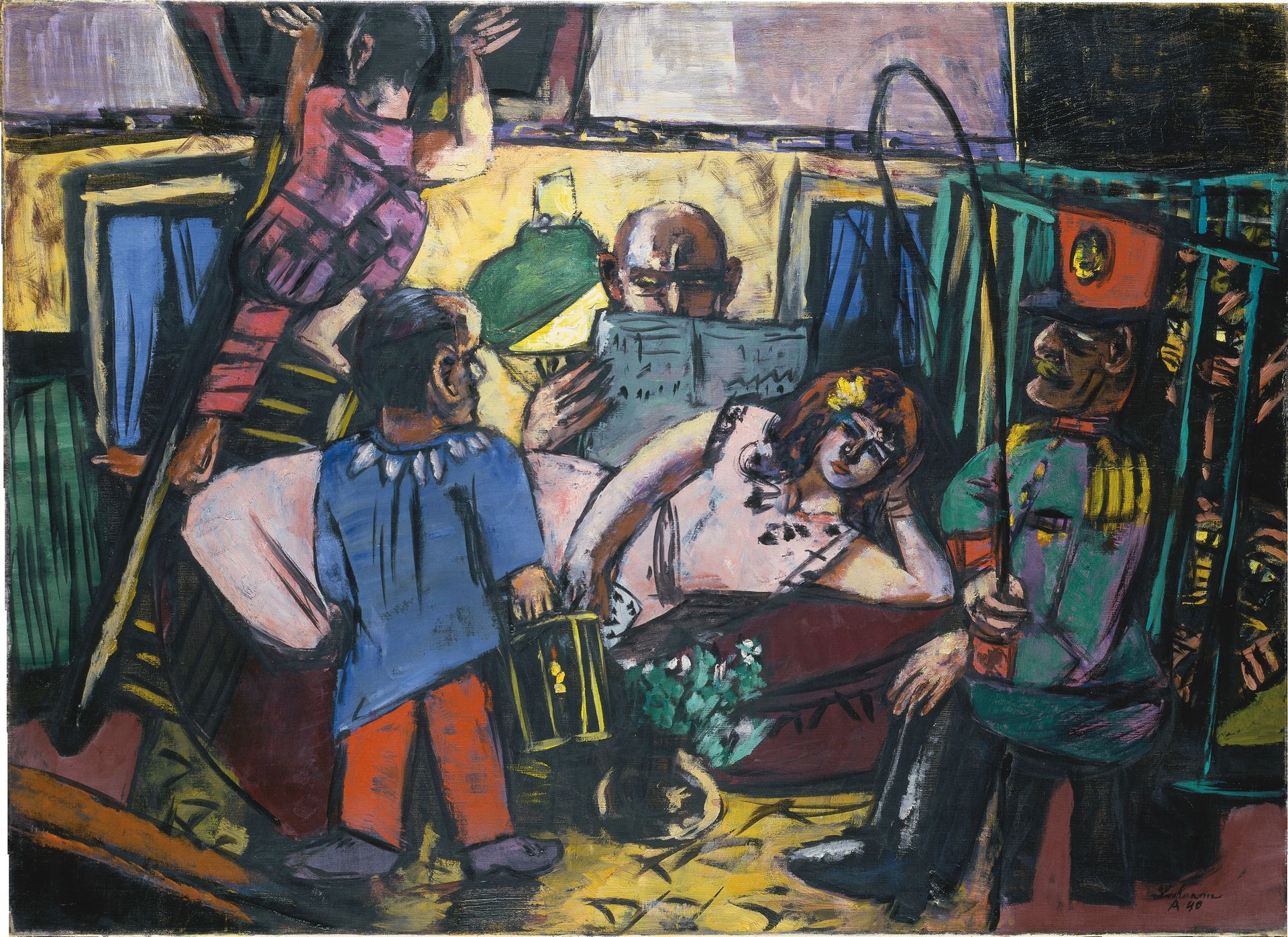 Circus Caravan by Max Beckmann