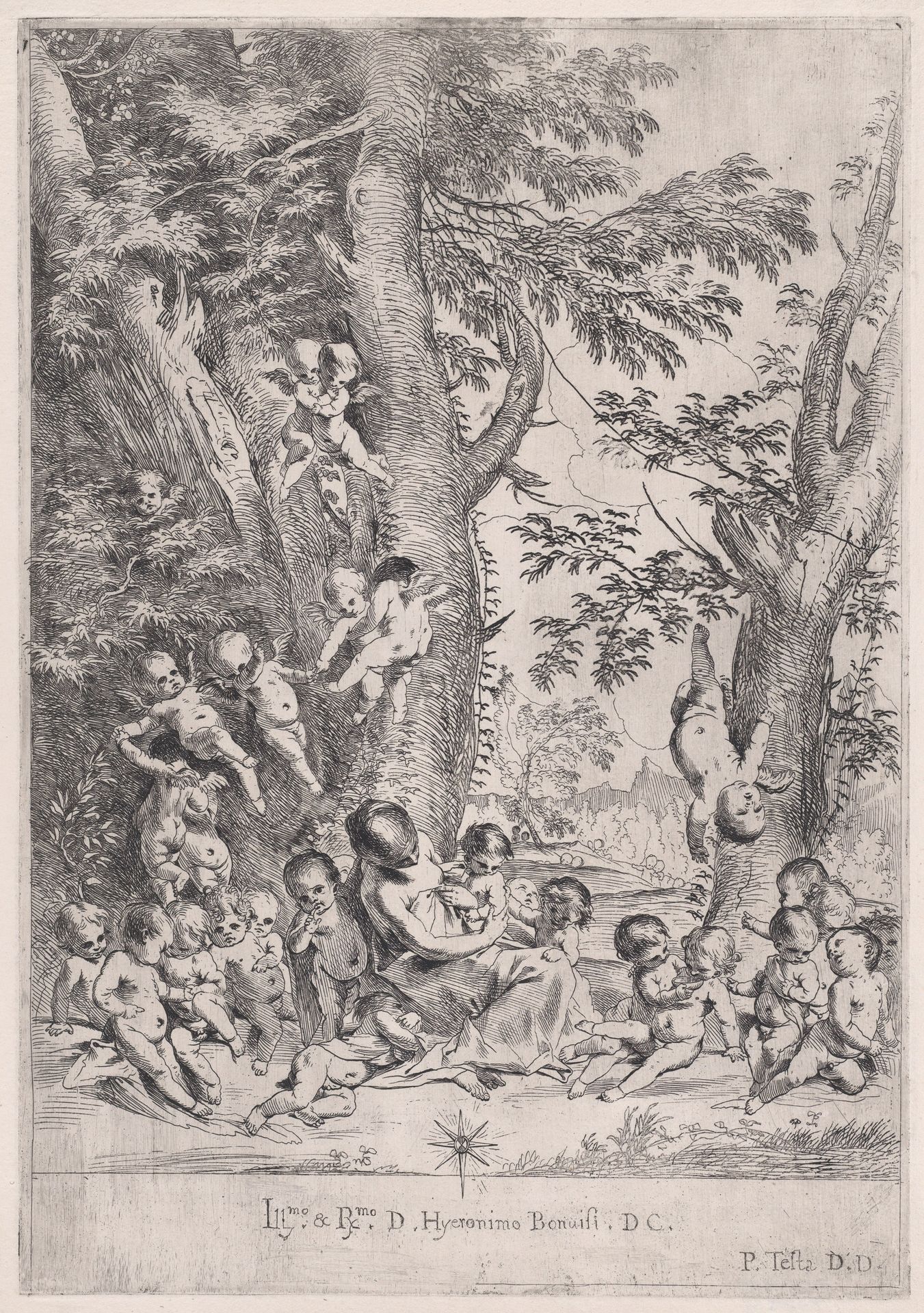 The Garden of Charity by Pietro Testa