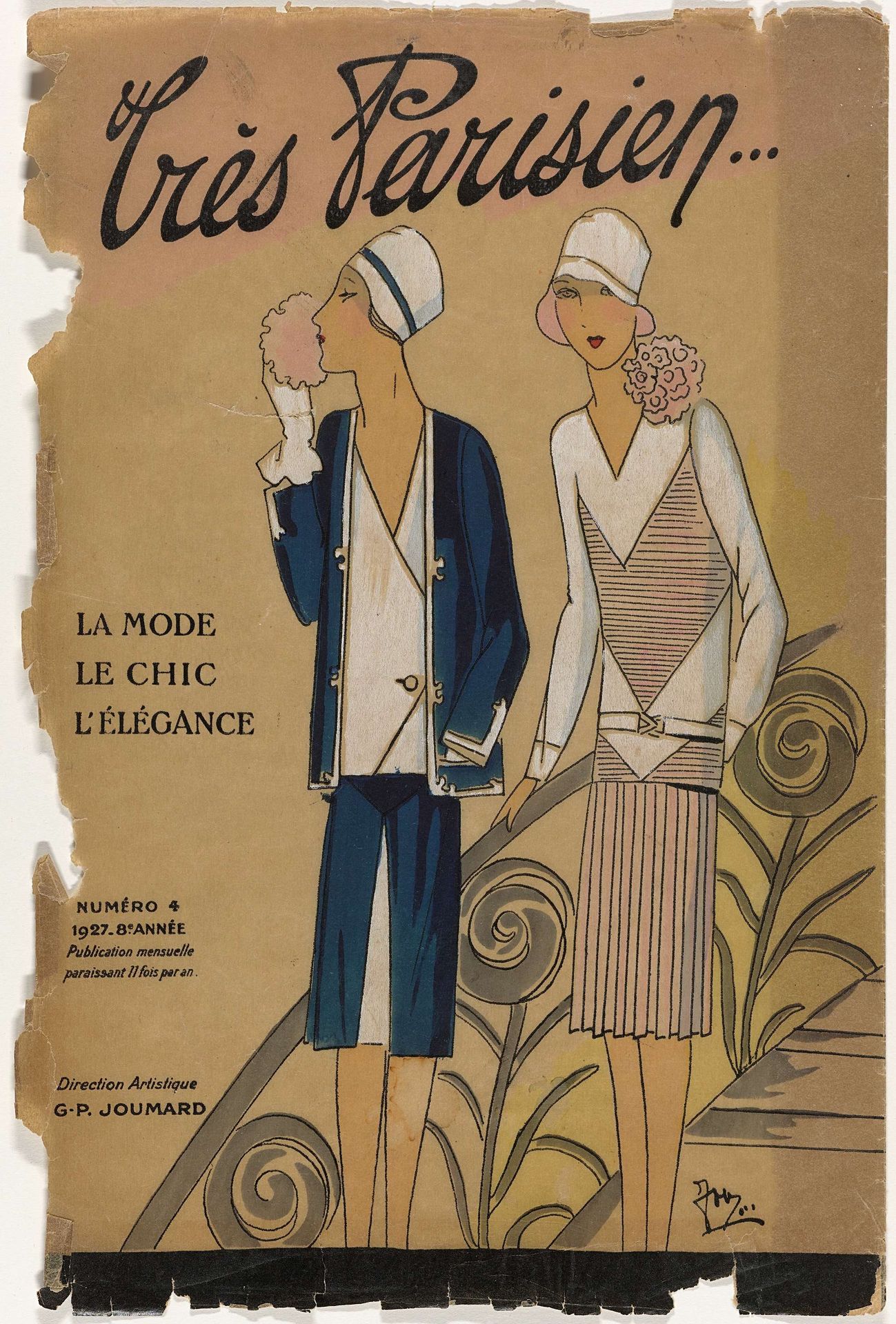 Très Parisien, 1927, No. 4 : La mode le chic l'éléganc (...) by Anonymous