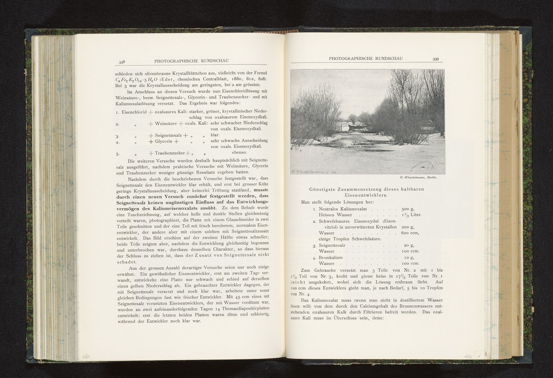 Winters landschap by H. Winckelmann