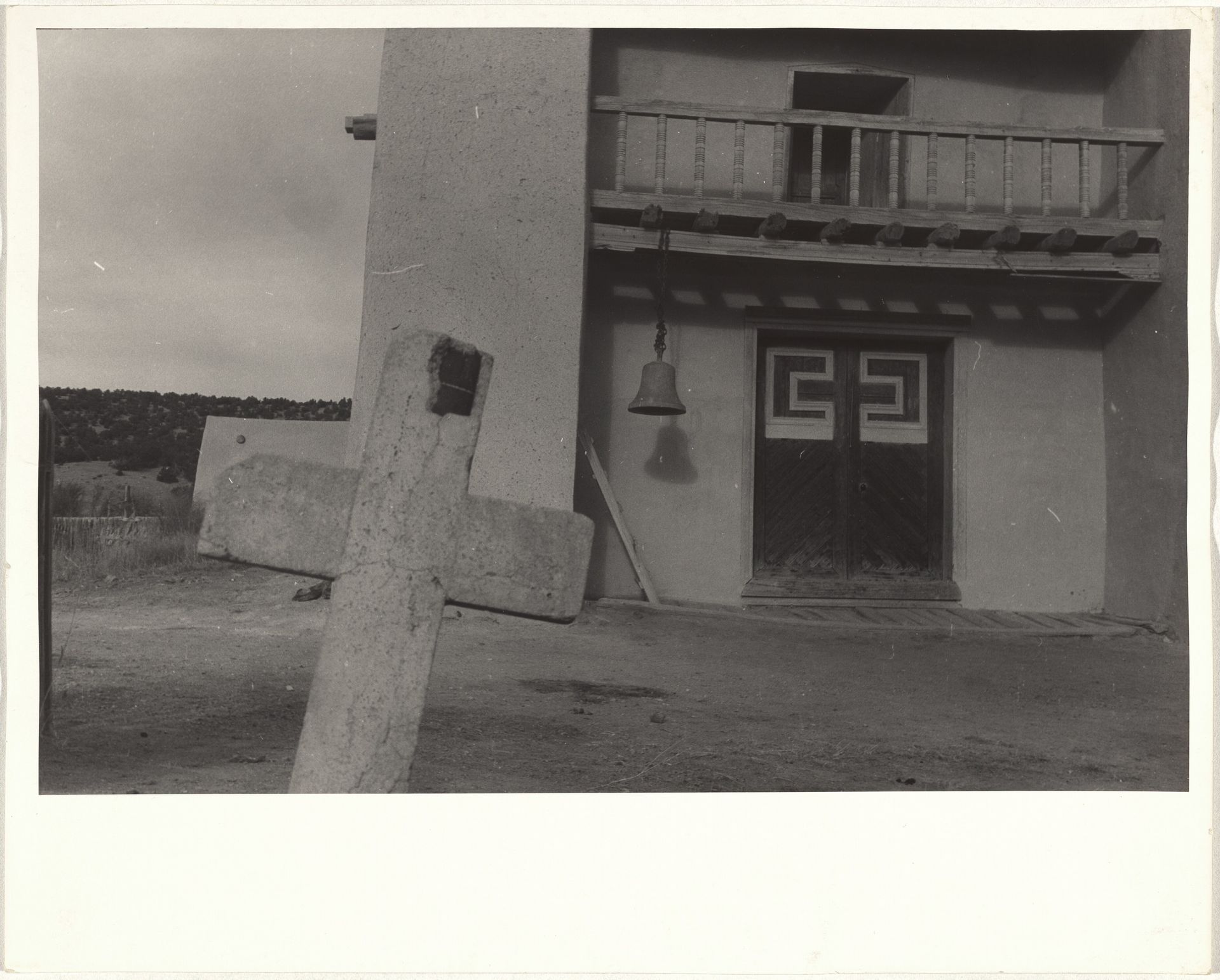 Adobe church--Las Trampas, New Mexico by Robert Frank