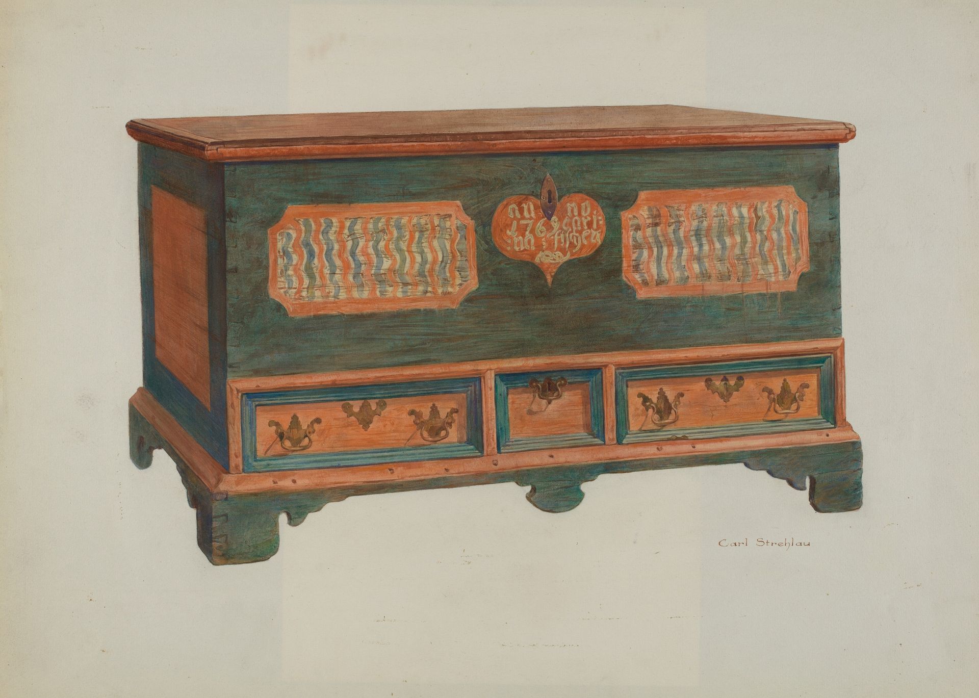 Pa. German Chest by Carl Strehlau
