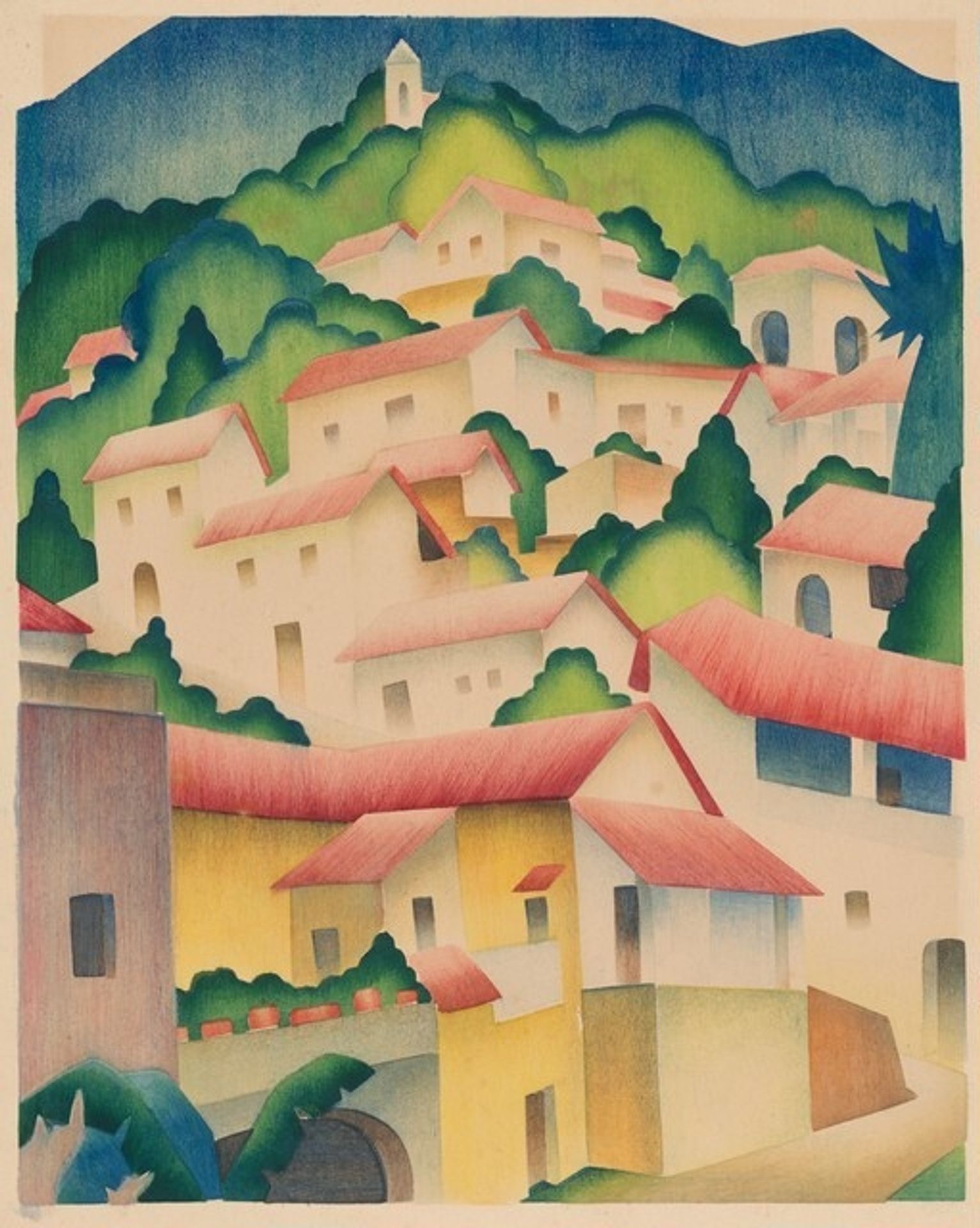 Hillside Patterns, Taxco by Mabel Mason King