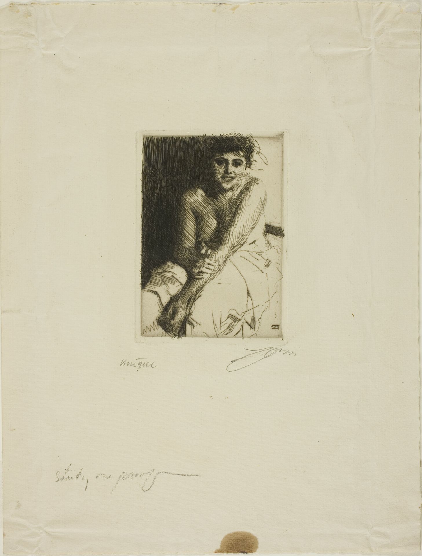 Sitting Model by Anders Zorn